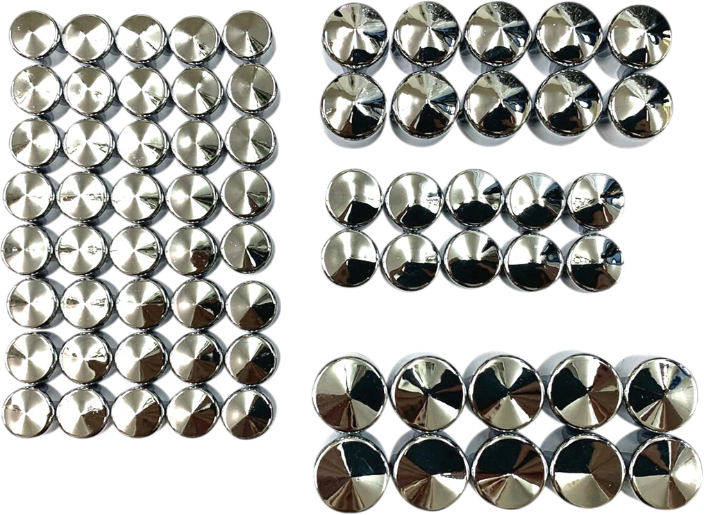DRAG SPECIALTIES Bolt Covers - Engine - Chrome - M8 352065