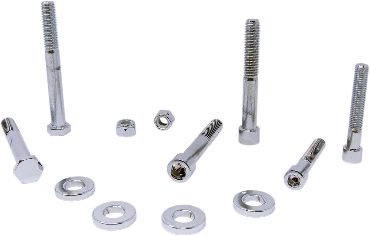 DRAG SPECIALTIES Bolt Set - Motor Mount - Smooth - Dyna/Softail MK267S
