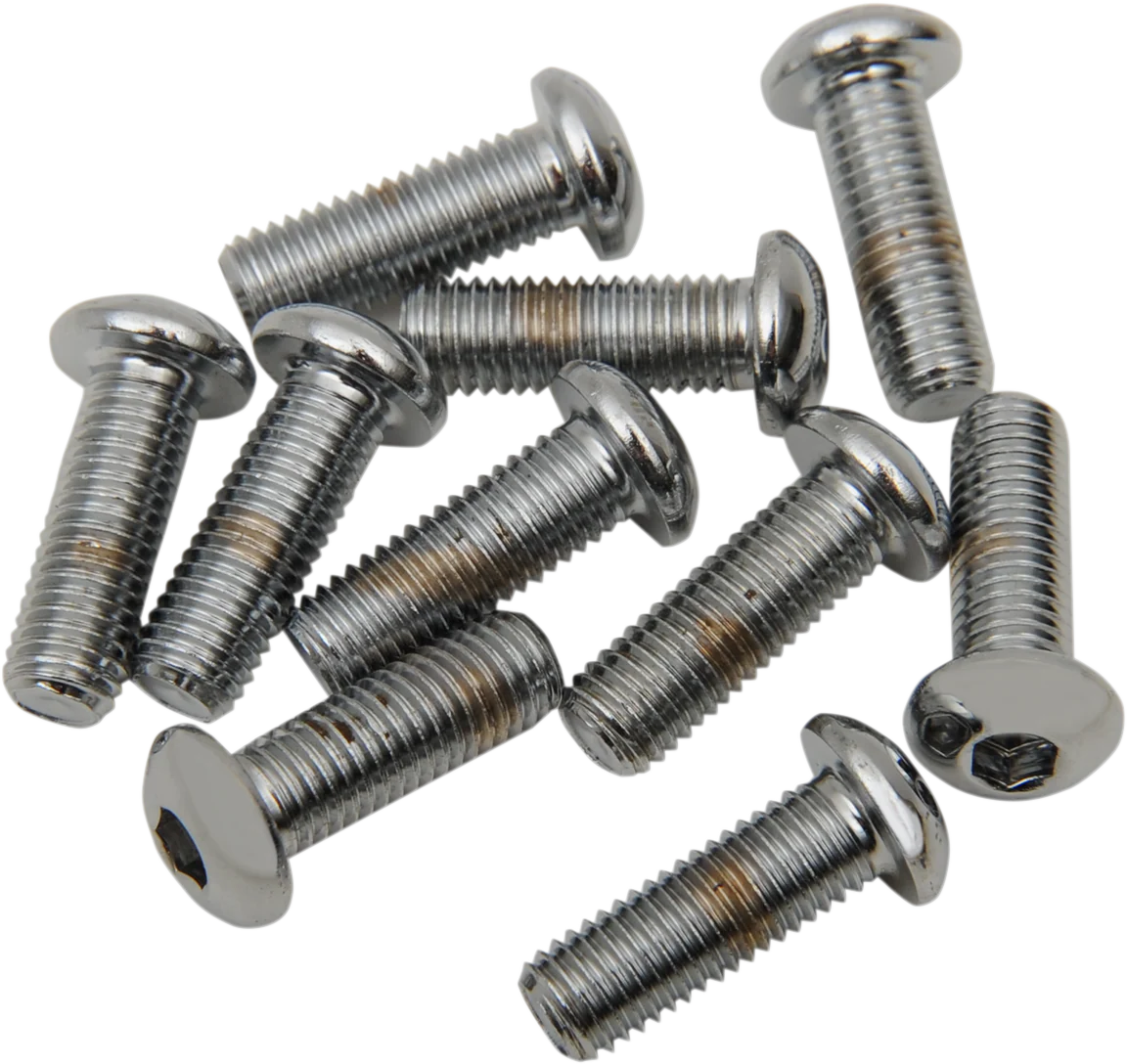 DRAG SPECIALTIES Bolts - Button Head/Replacement - 1/4"-28 x 3/4" - 10 Pack MPB420