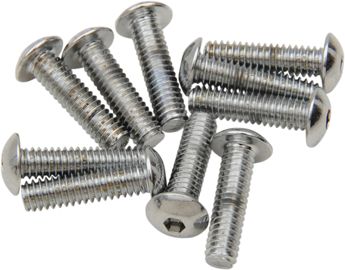 DRAG SPECIALTIES Bolts - Button Head/Replacement - #8-32 x 3/4" - 10 Pack MPB263