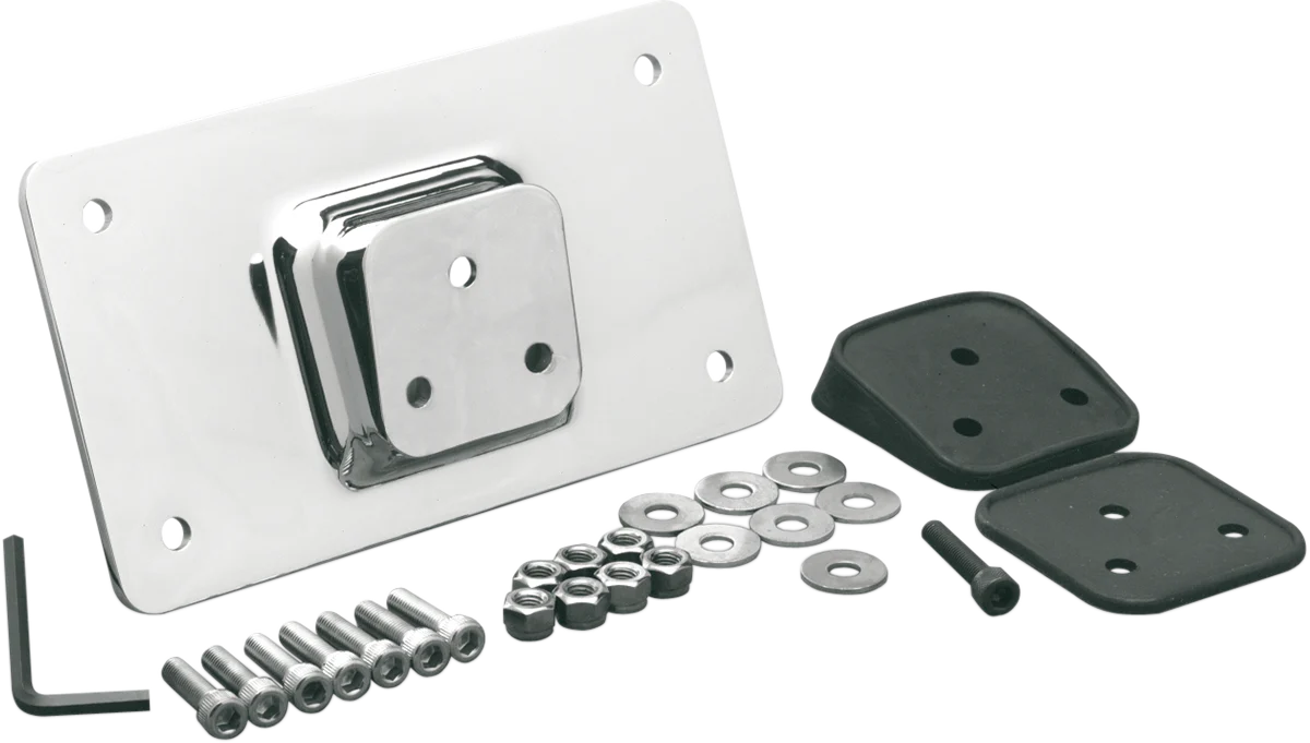 DRAG SPECIALTIES Fender License Plate Mount - Chrome 090205-BC4