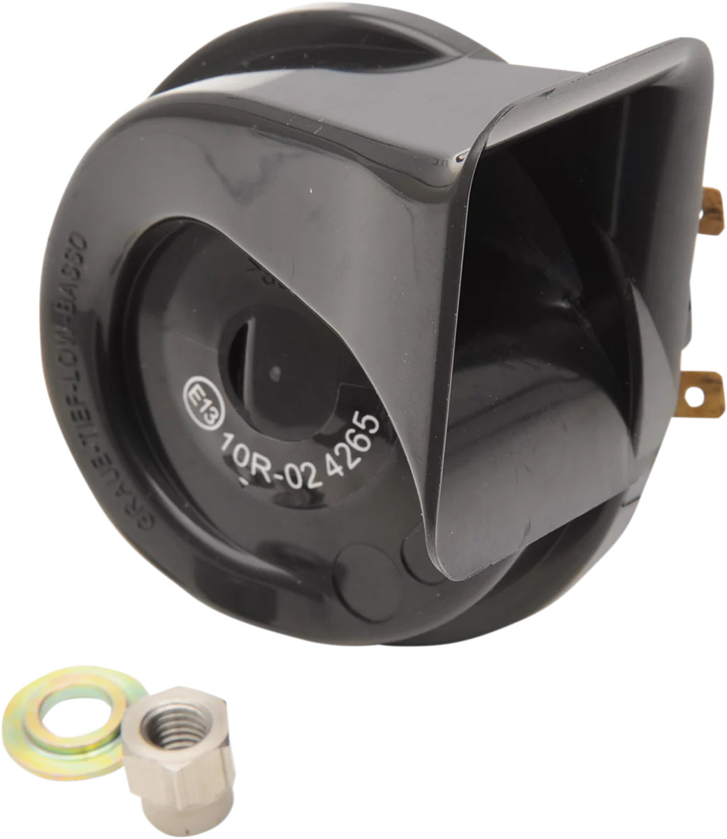 DRAG SPECIALTIES Horn - 12 V - Black - Harley Davidson E11-6165B
