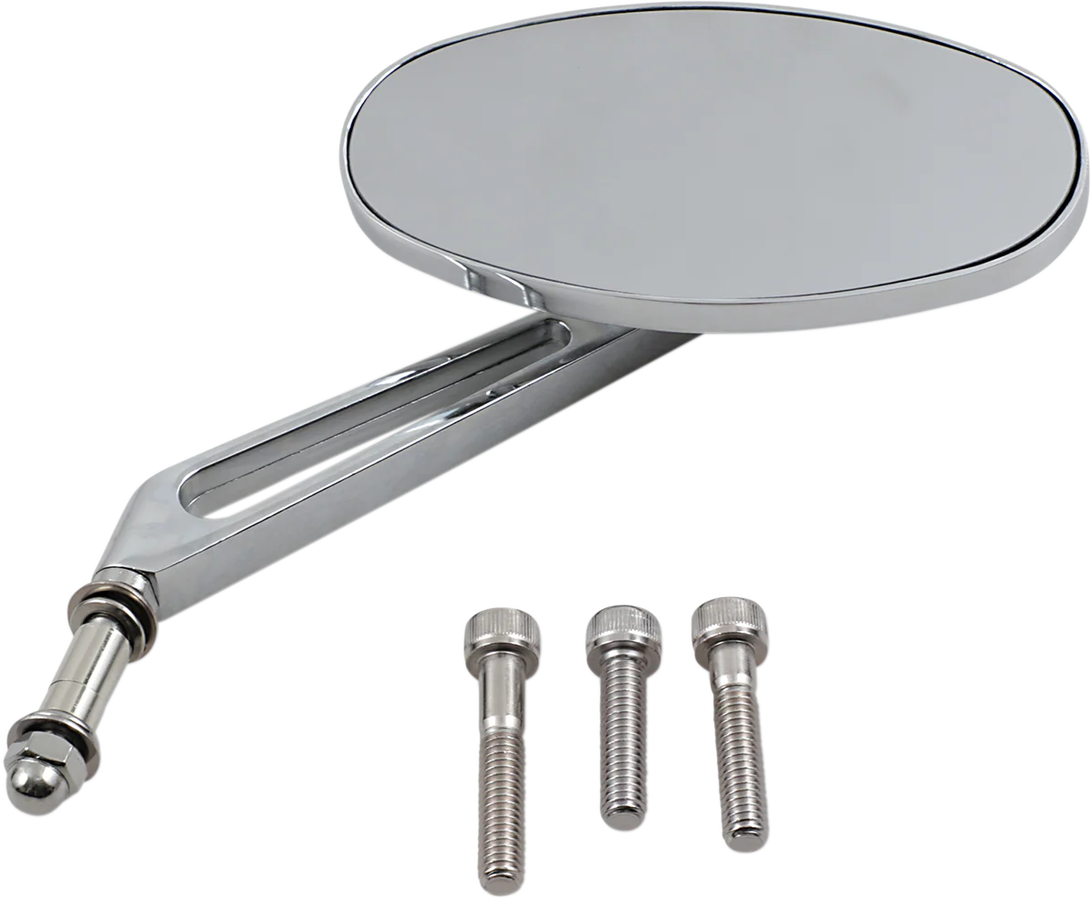 DRAG SPECIALTIES Mirror - Stealth I - Side View - Oval - Chrome 302150-BC3N-BX2