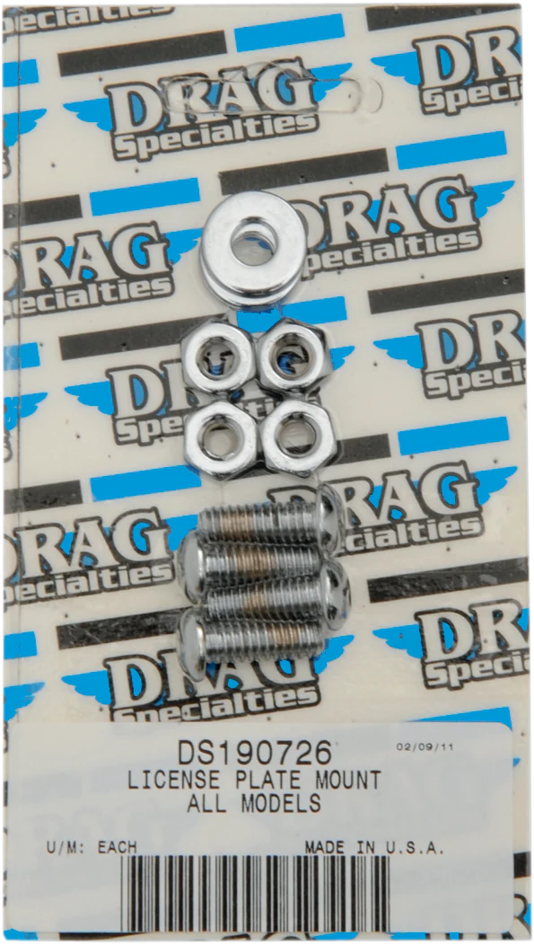 DRAG SPECIALTIES Mount Bolt Set - Socket Head - License Plate MK190