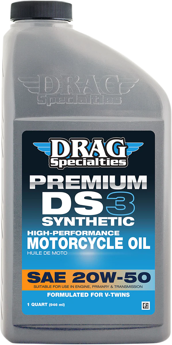 DRAG SPECIALTIES OIL DS3 Synthetic Engine Oil - 20W-50 - 1 U.S. quart 198921