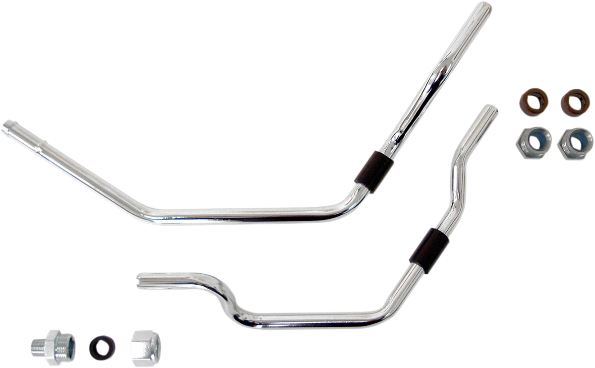 DRAG SPECIALTIES Oil Filter Line Kit - Chrome - Softail 74915