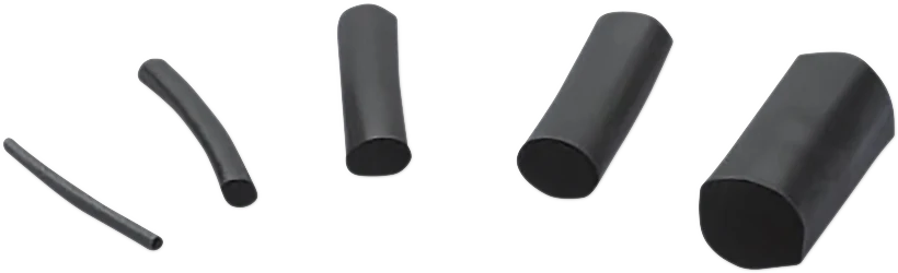DRAG SPECIALTIES Shrink Tube .500" to .250" - 5FT - Black DRSTT263-5