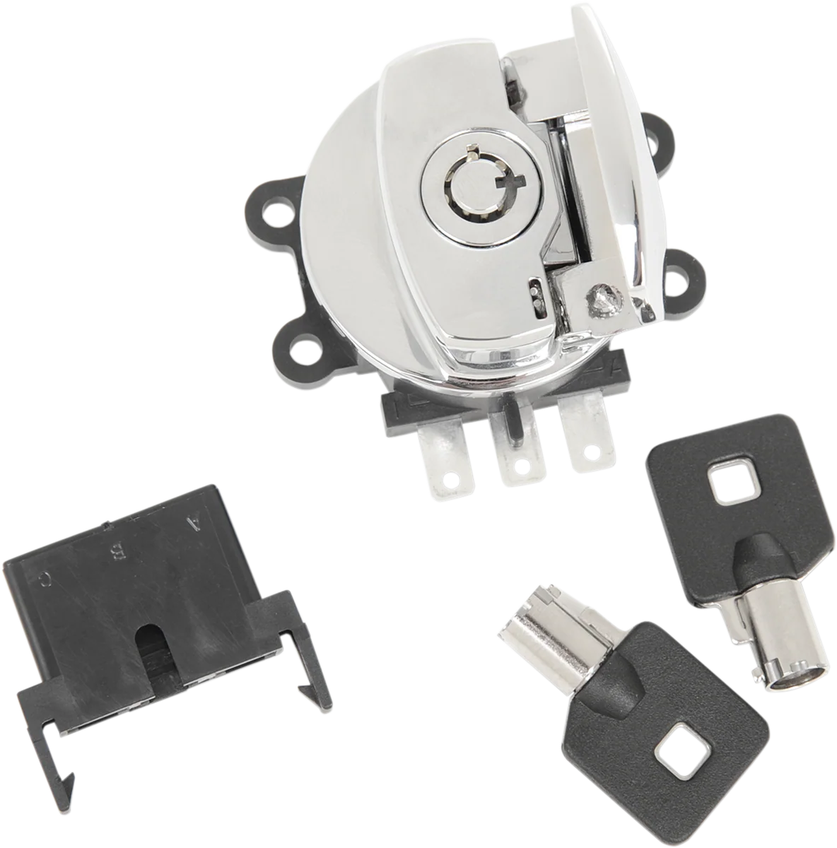 DRAG SPECIALTIES Side Hinge Ignition Switch - Chrome 21-0209