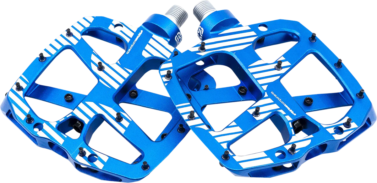E*THIRTEEN Plus Pedals - Flat - Aluminum - Blue PD2UPA-102