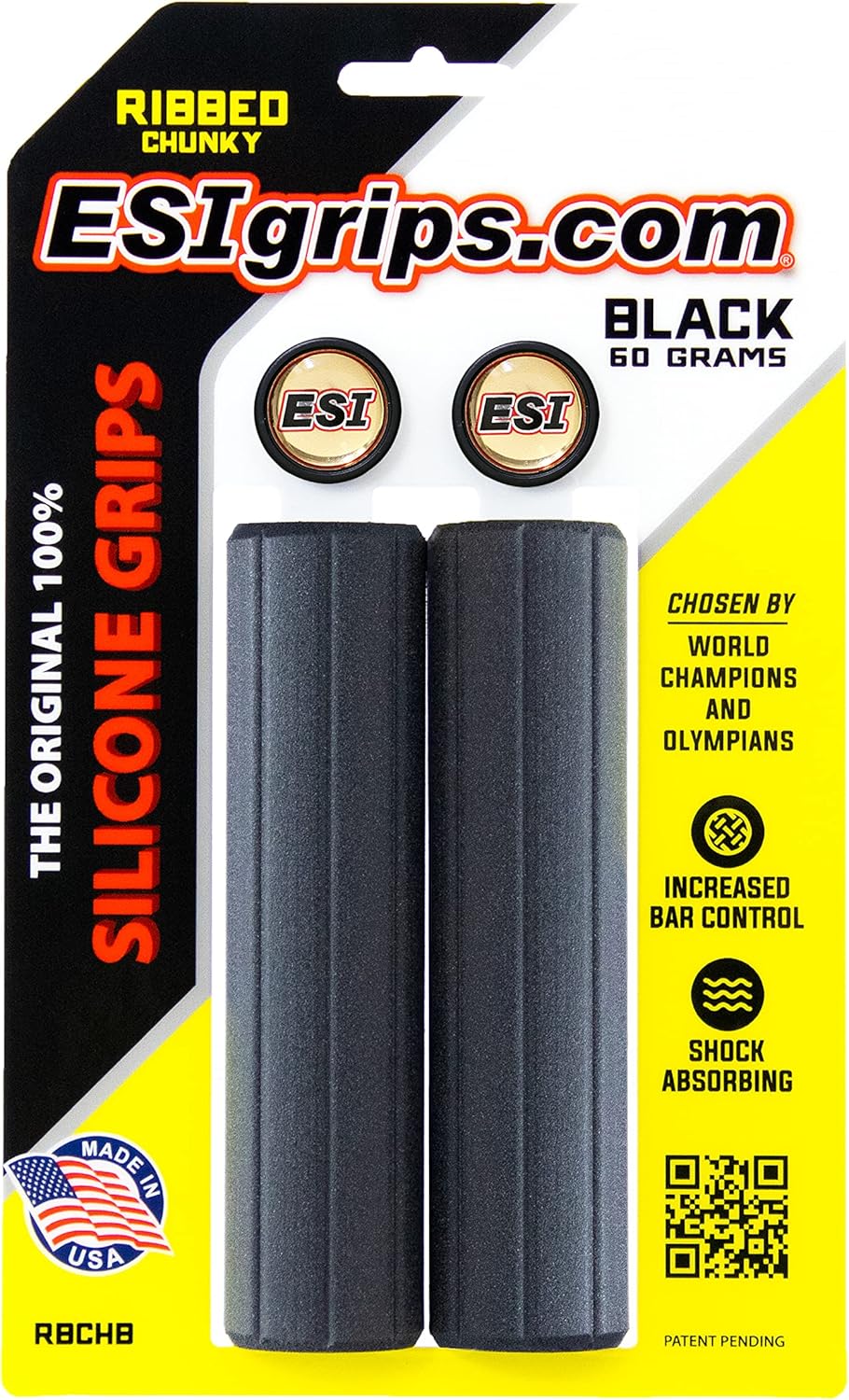 ESI Ribbed Chunky Grips Black