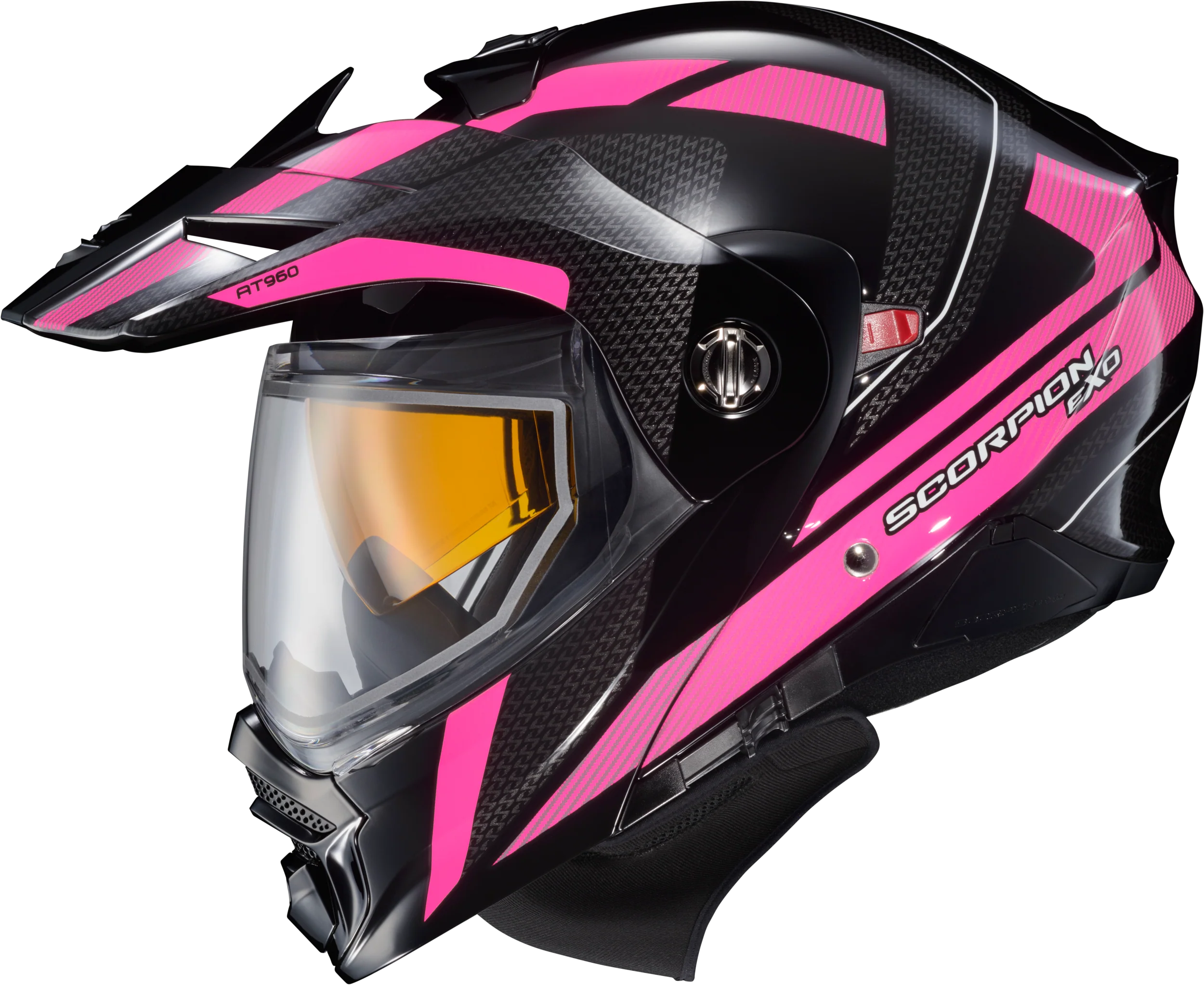 Scorpion - Exo At960 Cold Weather Helmet Hicks Pink Lg (Dual Pane)