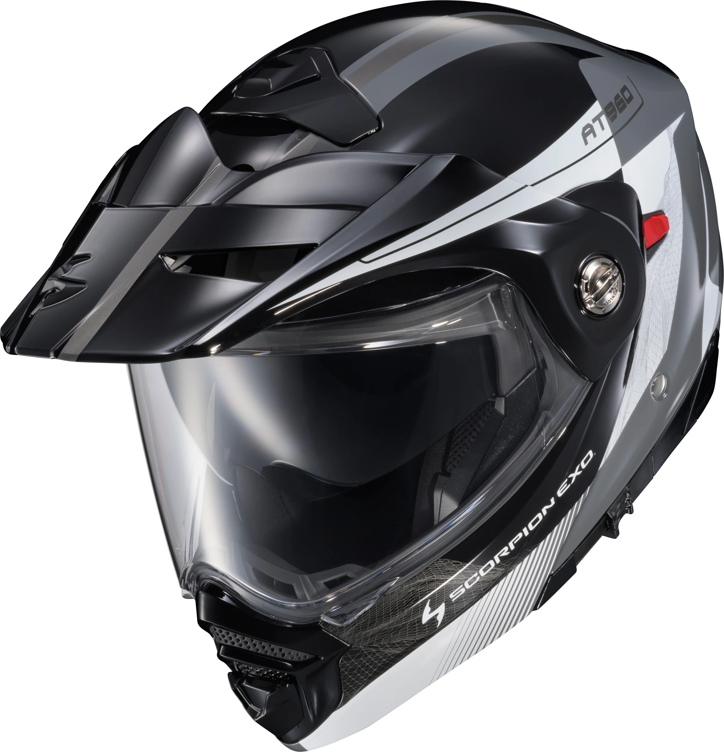 Exo At960 Modular Helmet Topographic 2 Blk/Wht/Grey Lg