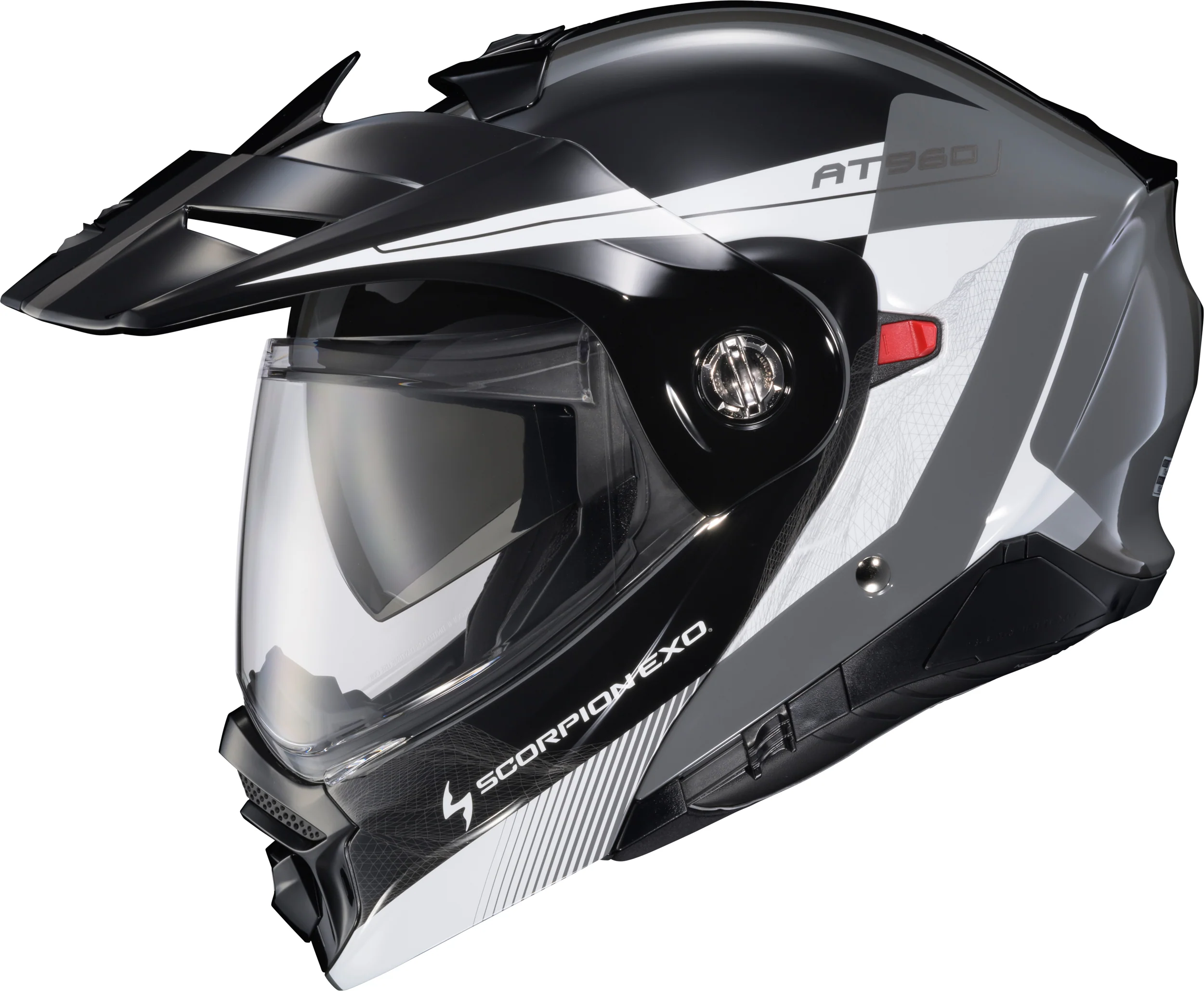 Exo At960 Modular Helmet Topographic 2 Blk/Wht/Grey Lg - Image 5