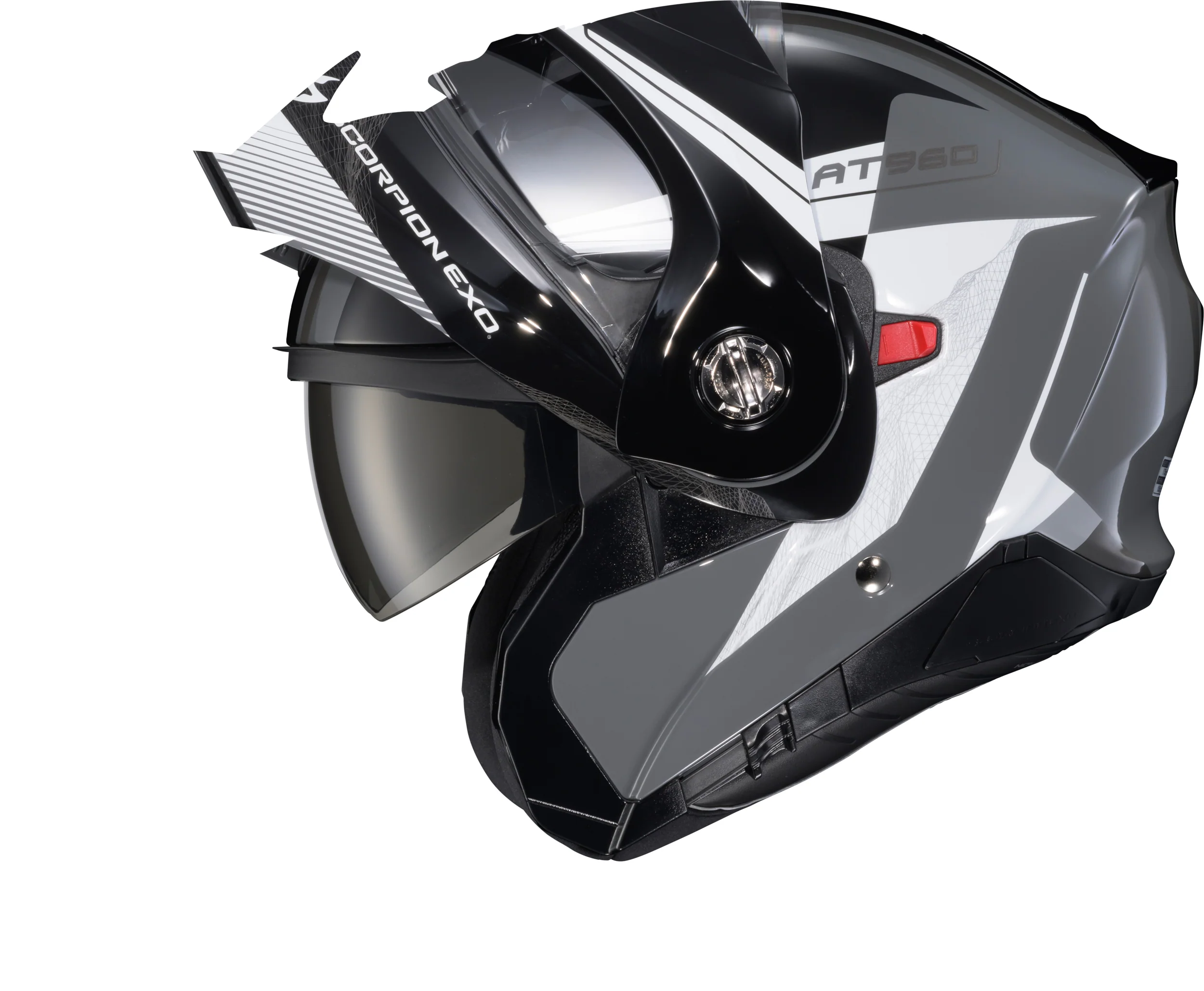 Exo At960 Modular Helmet Topographic 2 Blk/Wht/Grey Xl - Image 3