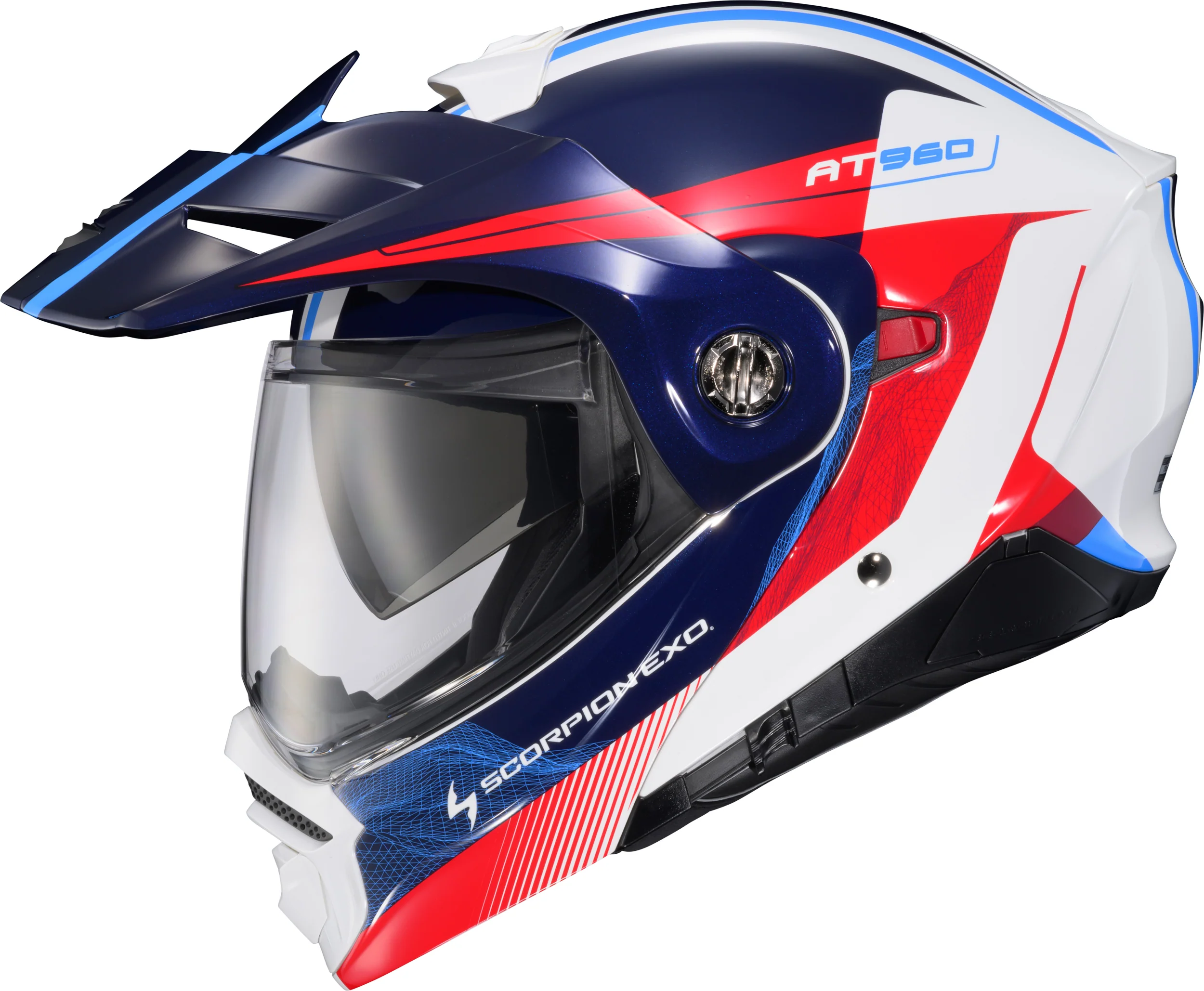 Exo At960 Modular Helmet Topographic 2 Red/Wht/Blue 2x - Image 2