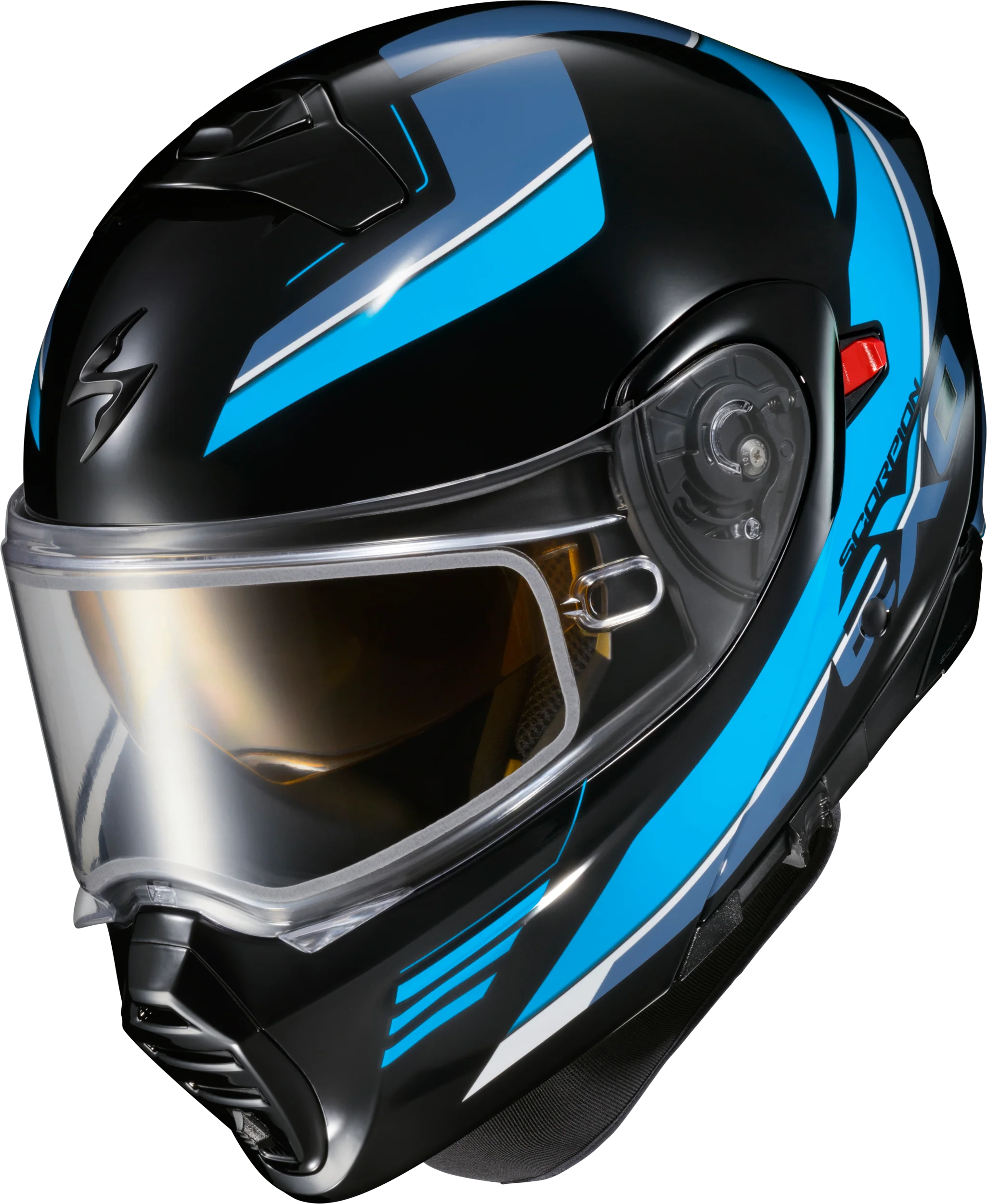 Scorpion - Exo Gt930 Cold Weather Helmet Modulus Blk/Blu Xl (Electric) - Image 2