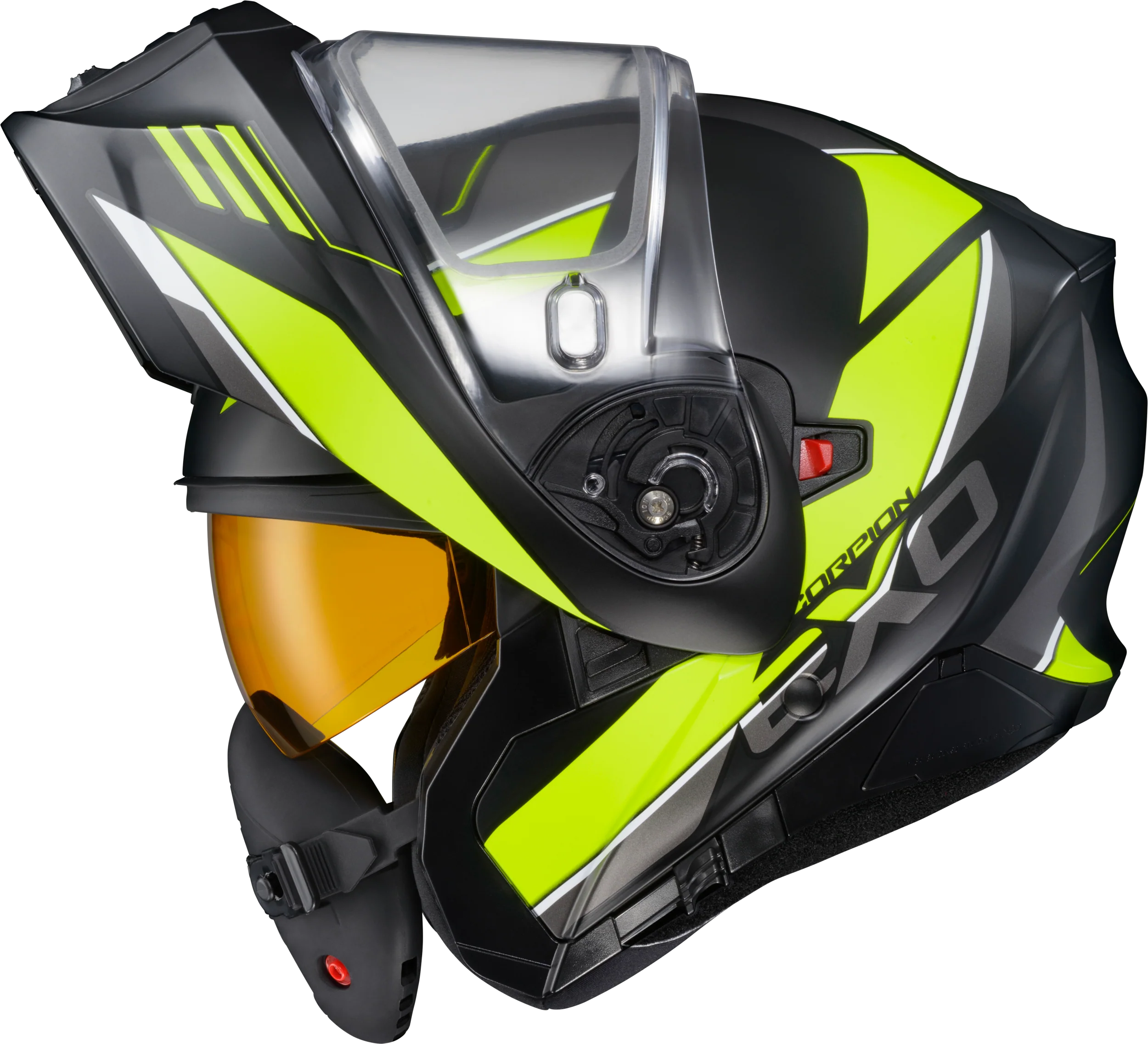 Scorpion - Exo Gt930 Cold Weather Helmet Modulus Hi Vis 2x (Electric) - Image 4