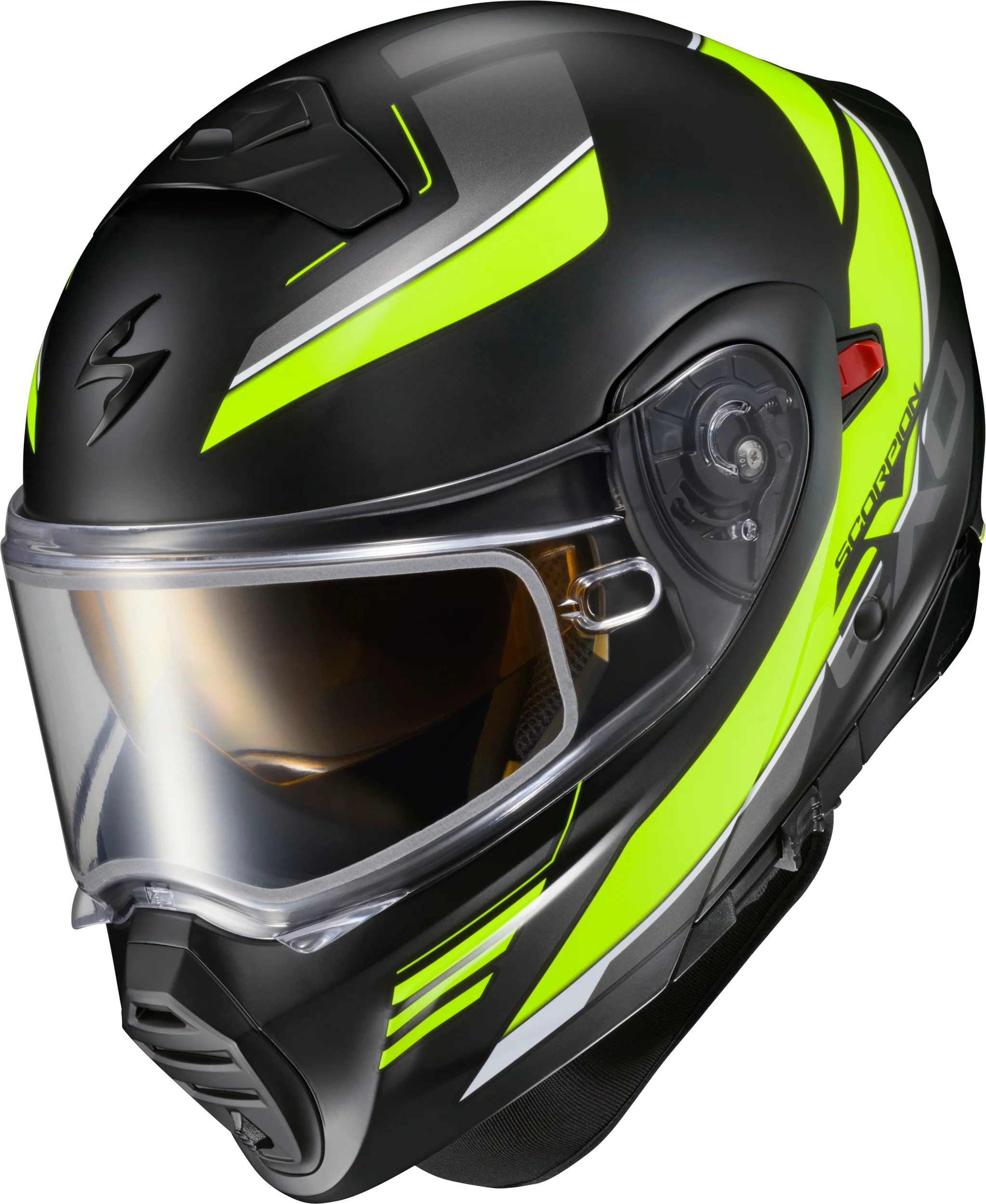 Scorpion - Exo Gt930 Cold Weather Helmet Modulus Hi Vis Md (Electric) - Image 3