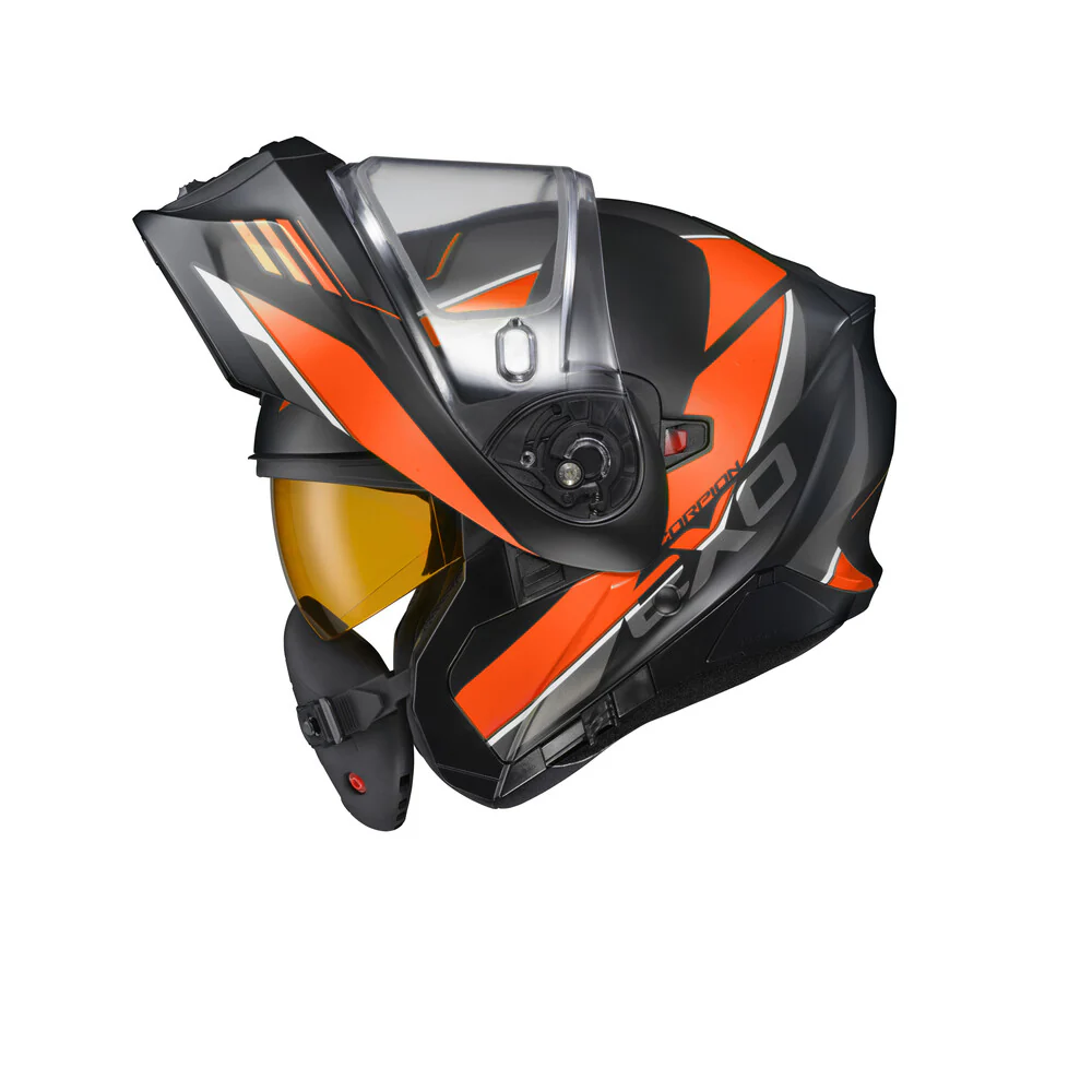 Scorpion - Exo Gt930 Cold Weather Helmet Modulus Orange 2x (Dual Pane) - Image 7