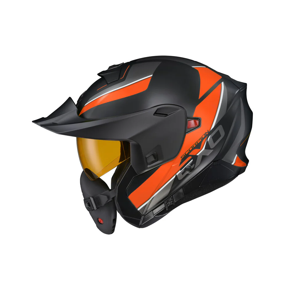 Scorpion - Exo Gt930 Cold Weather Helmet Modulus Orange 2x (Dual Pane) - Image 8