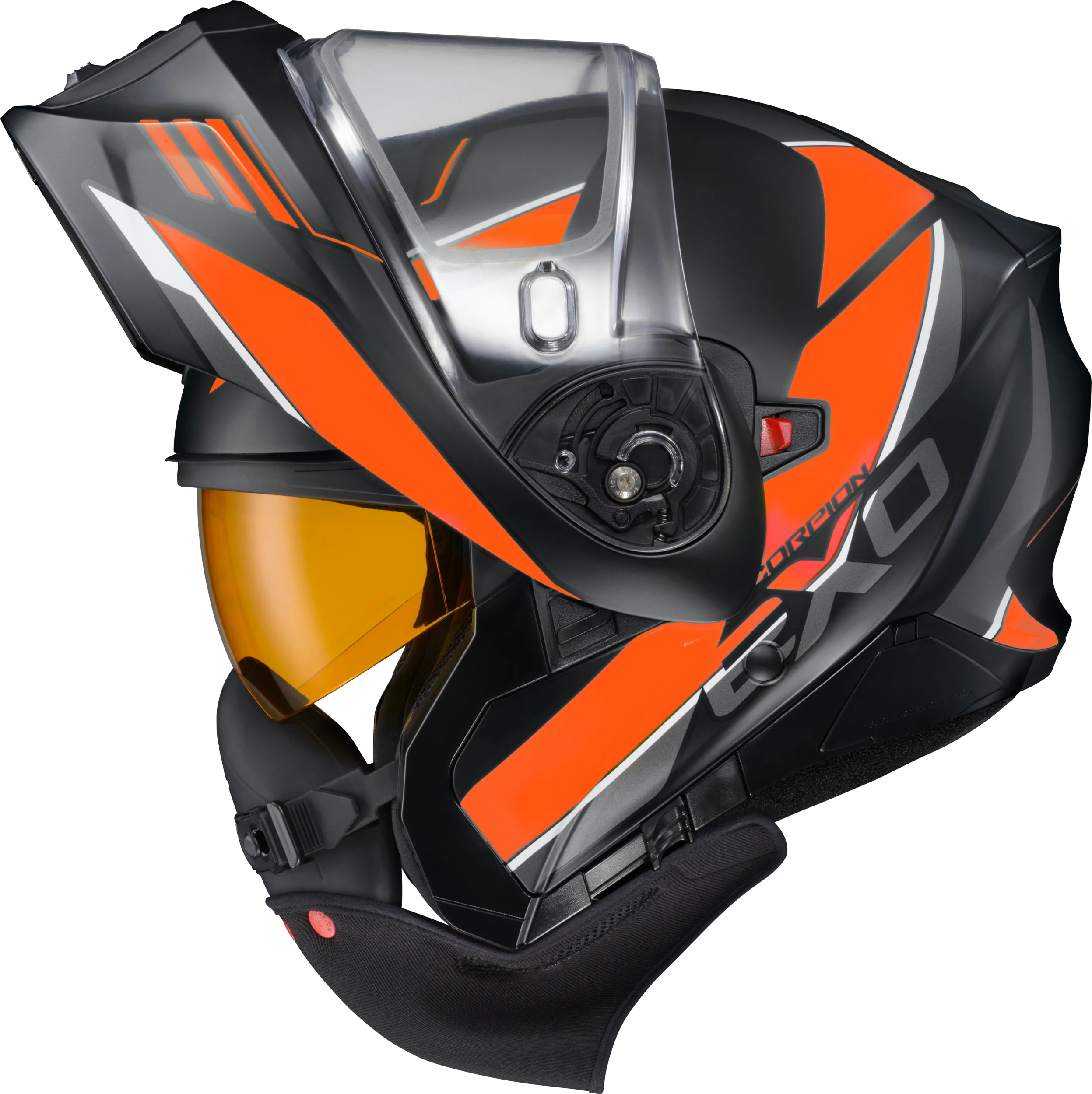 Scorpion - Exo Gt930 Cold Weather Helmet Modulus Orange Lg (Electric) - Image 4