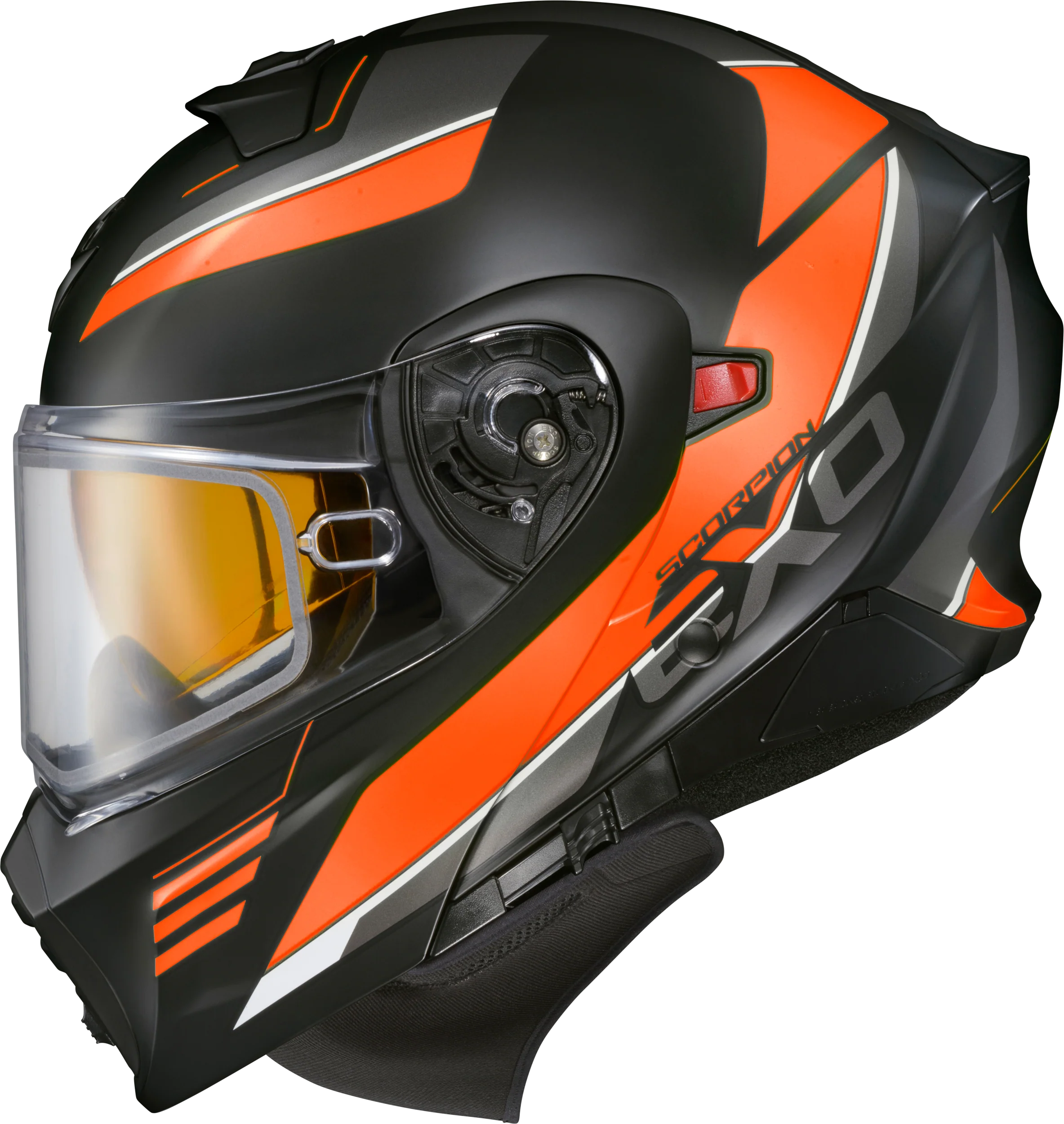 Scorpion - Exo Gt930 Cold Weather Helmet Modulus Orange Md (Electric)