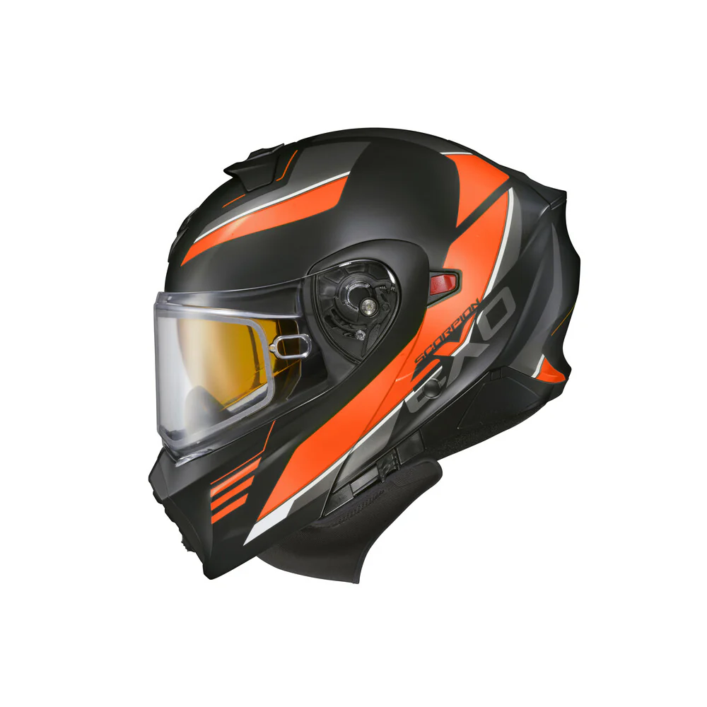 Scorpion - Exo Gt930 Cold Weather Helmet Modulus Orange Sm (Dual Pane)