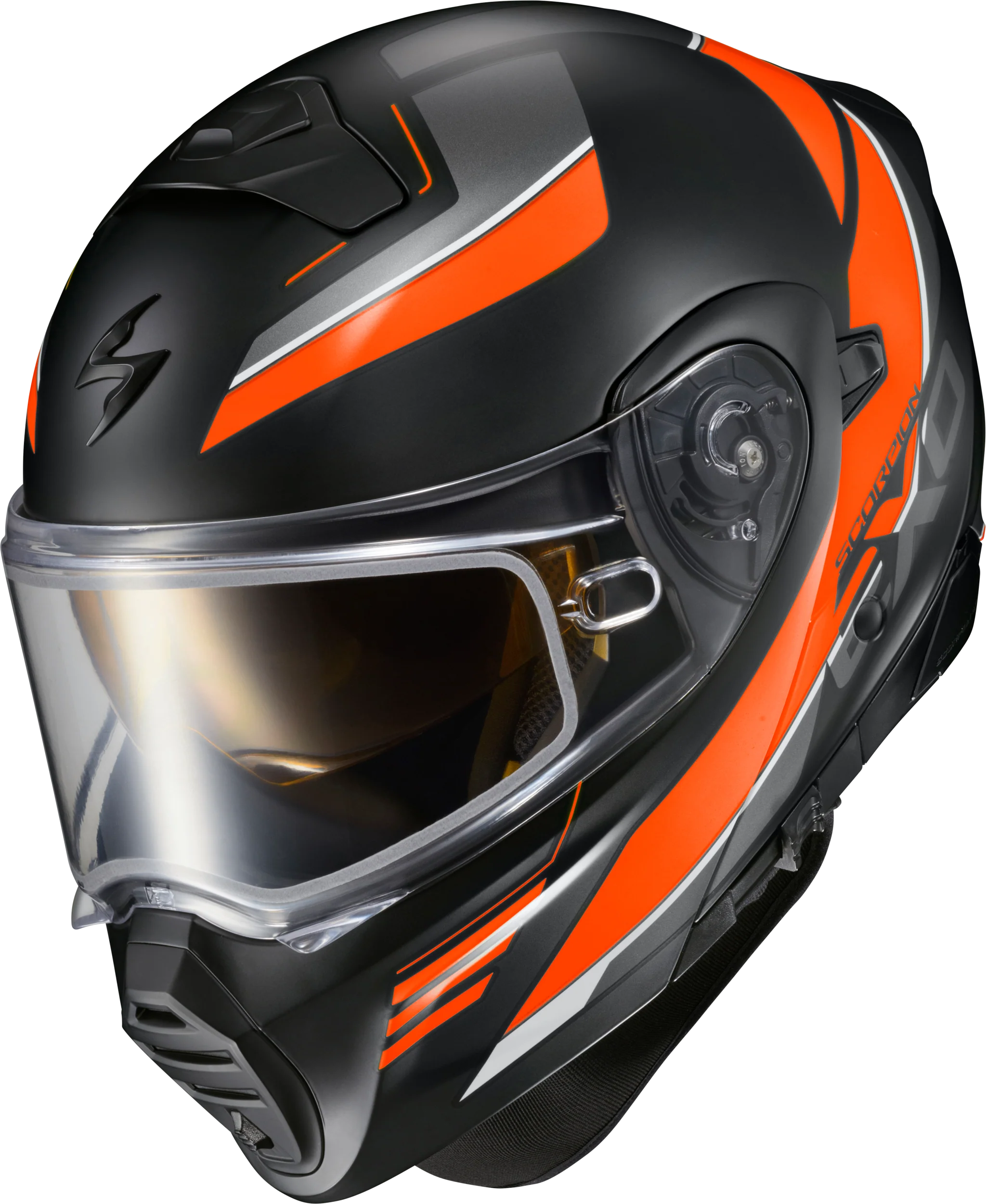 Scorpion - Exo Gt930 Cold Weather Helmet Modulus Orange Xl (Electric) - Image 2