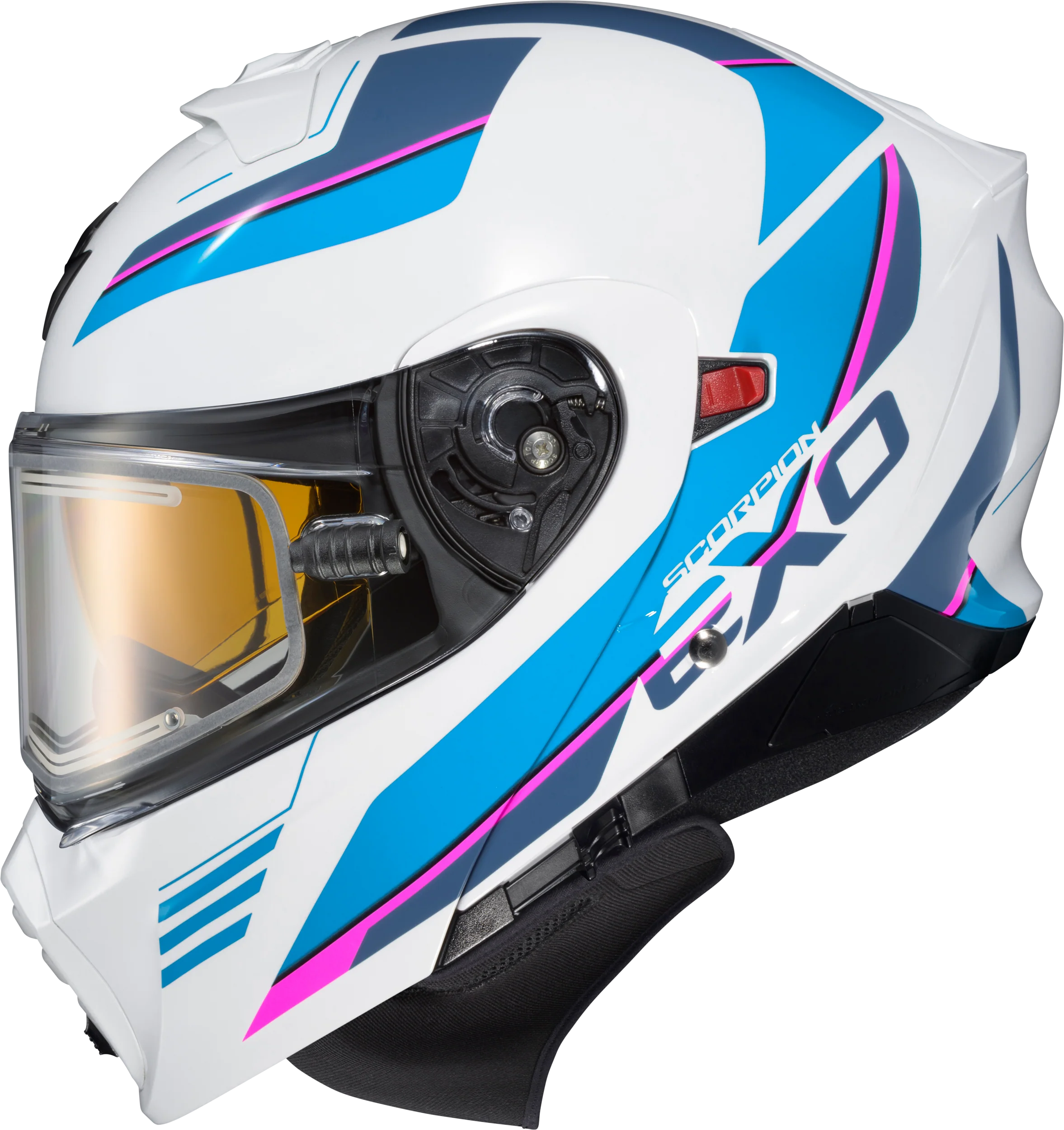 Scorpion - Exo Gt930 Cold Weather Helmet Modulus Wht/Blu Sm (Electric)