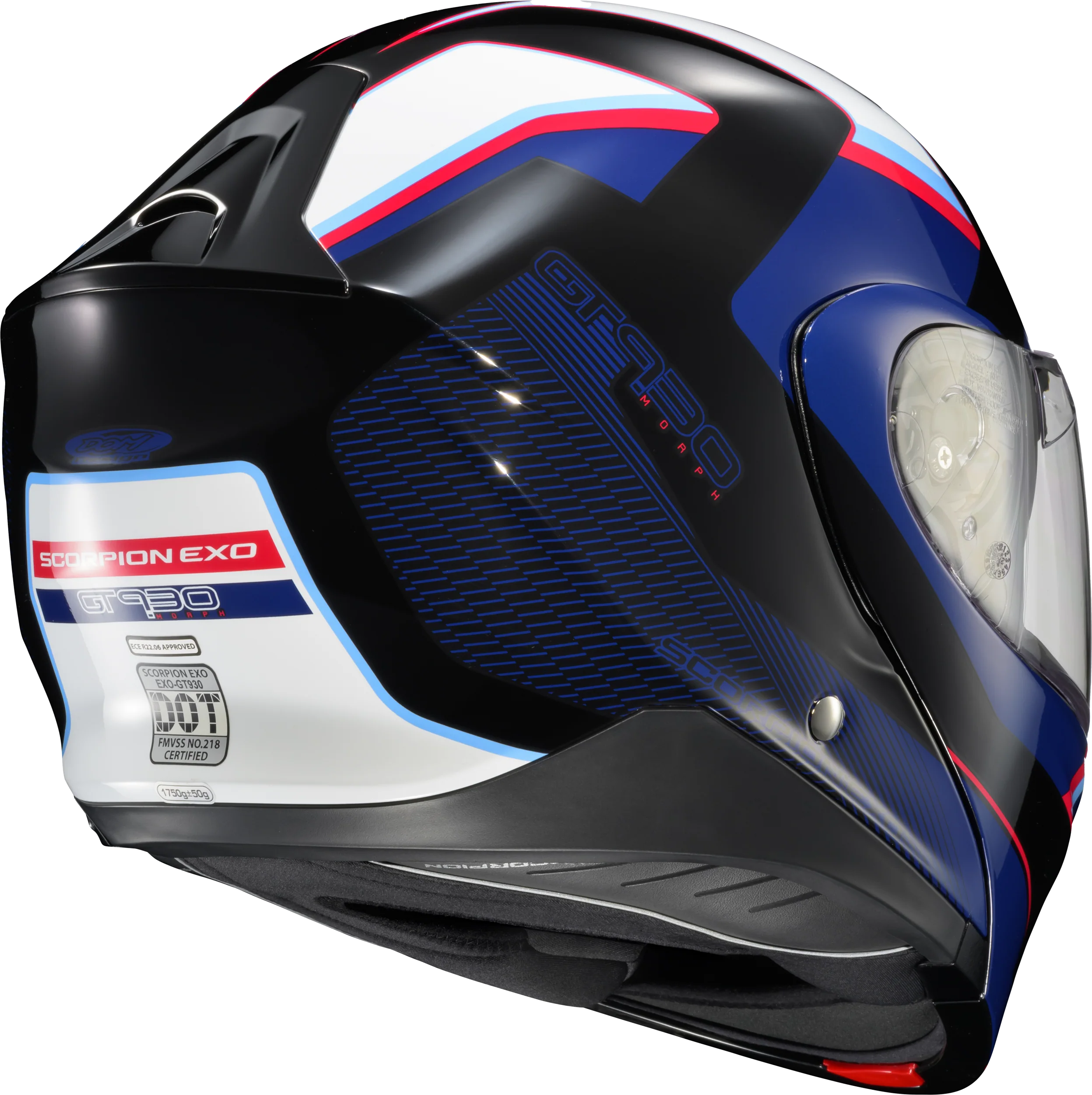 Scorpion - Exo Gt930 Transformer Helmet Morph Blue/Red 2x - Image 4