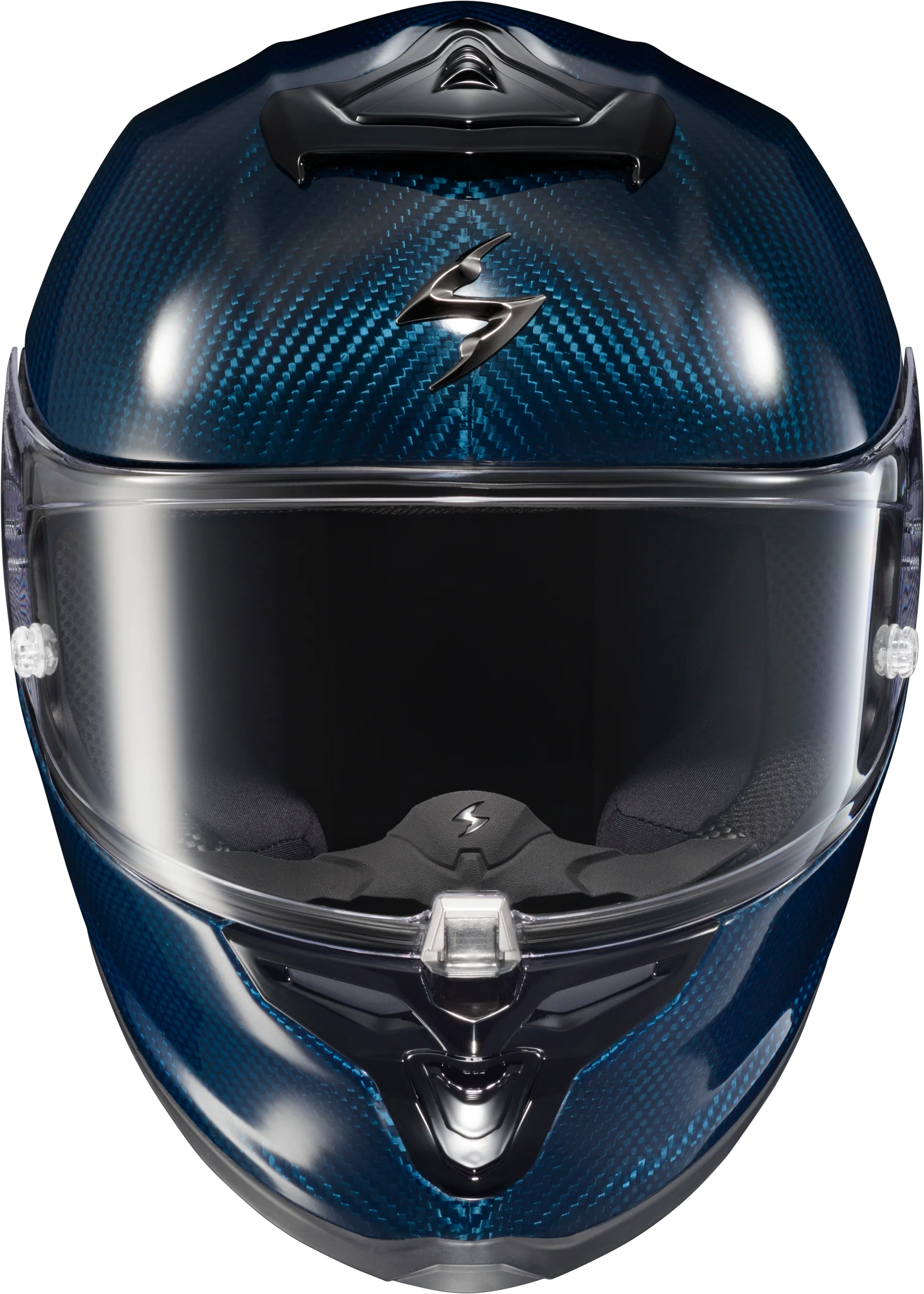 Scorpion - Exo R1 Air Full Face Helmet Carbon Blue 3x - Image 2