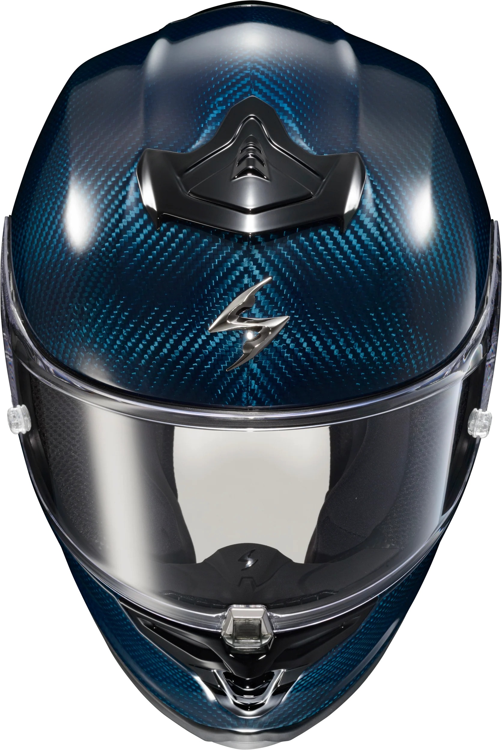 Scorpion - Exo R1 Air Full Face Helmet Carbon Blue Md - Image 3