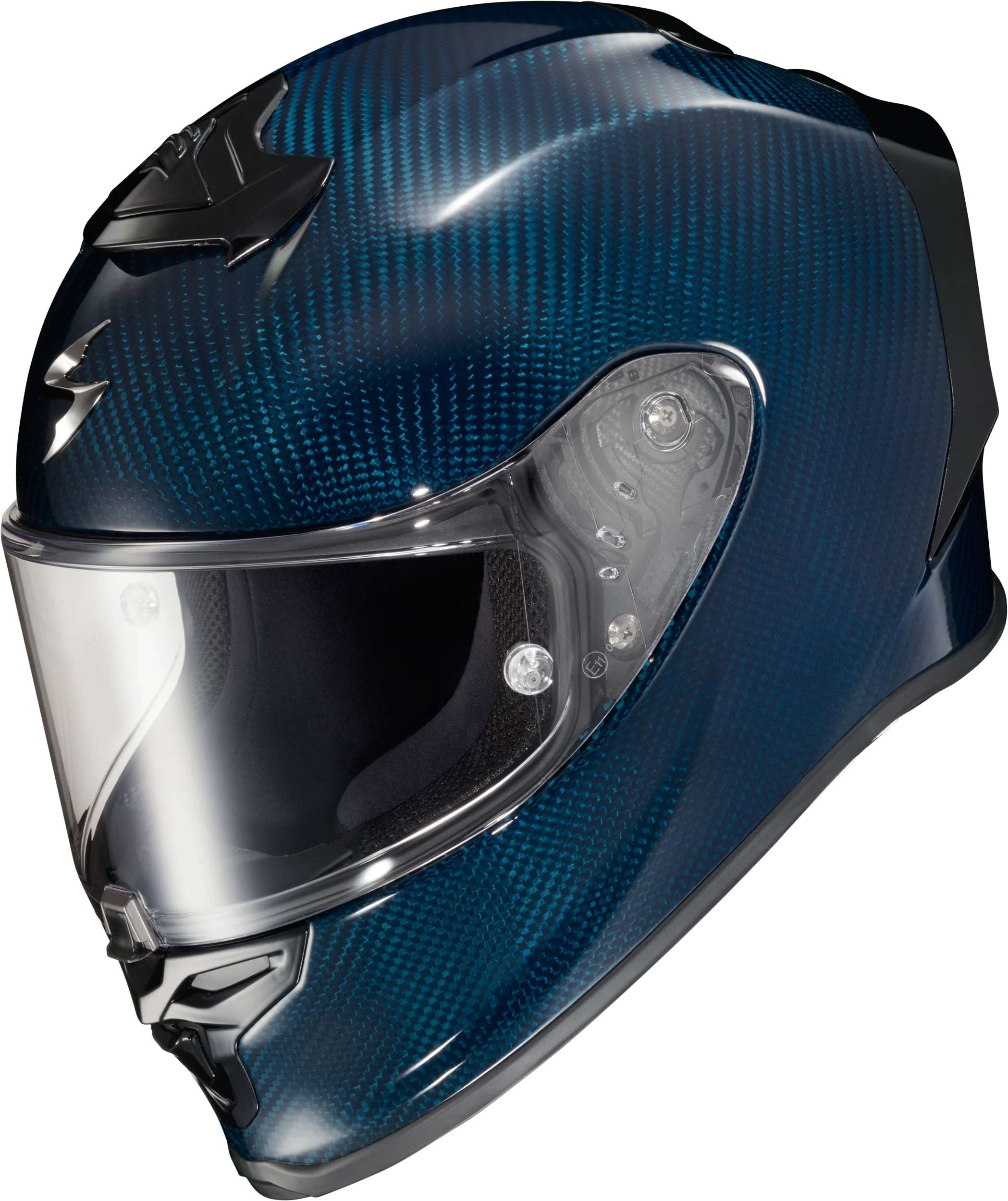 Scorpion - Exo R1 Air Full Face Helmet Carbon Blue Xs
