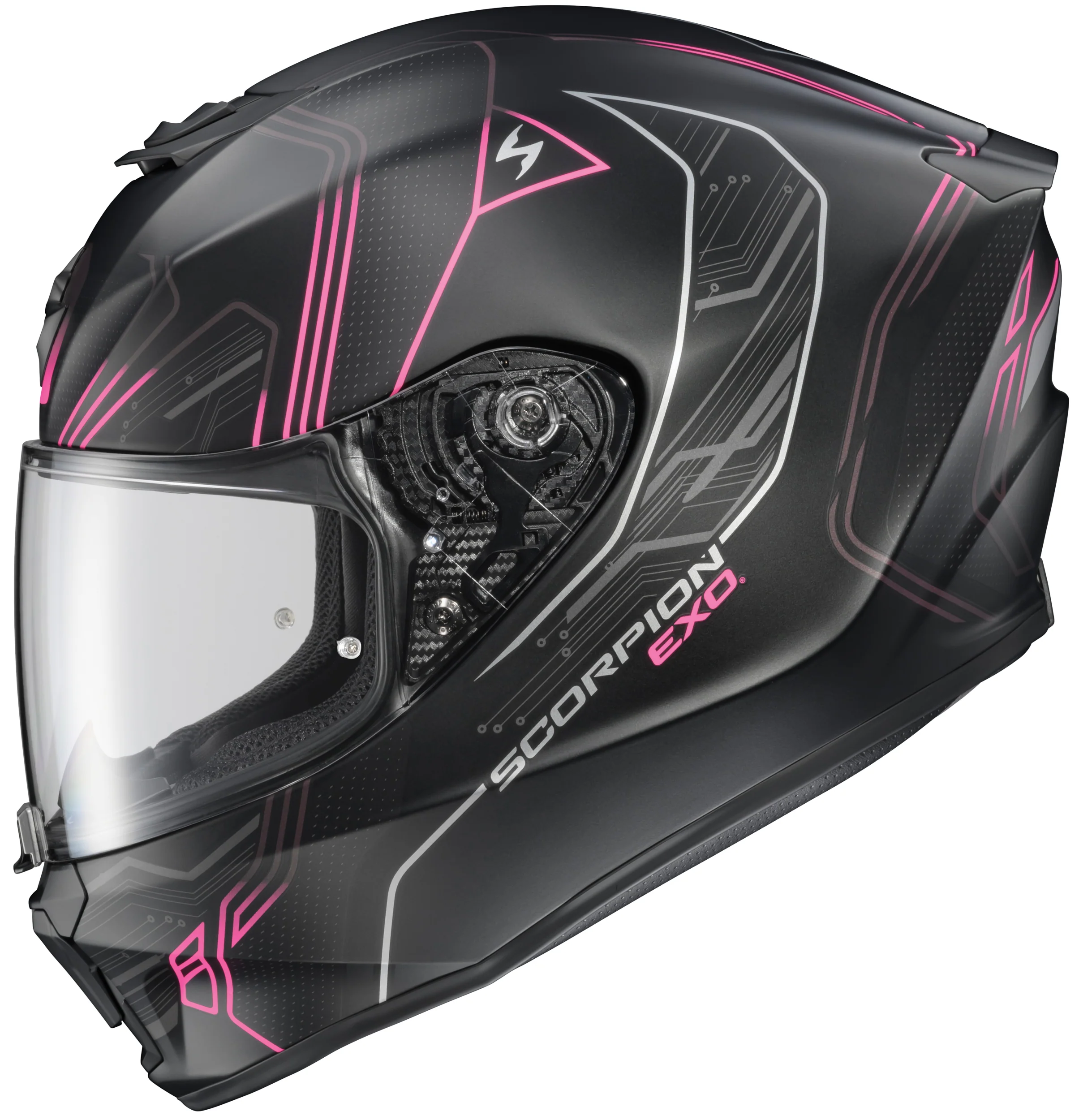 Scorpion - Exo R330 Full Face Helmet Bendr White/Pink Lg