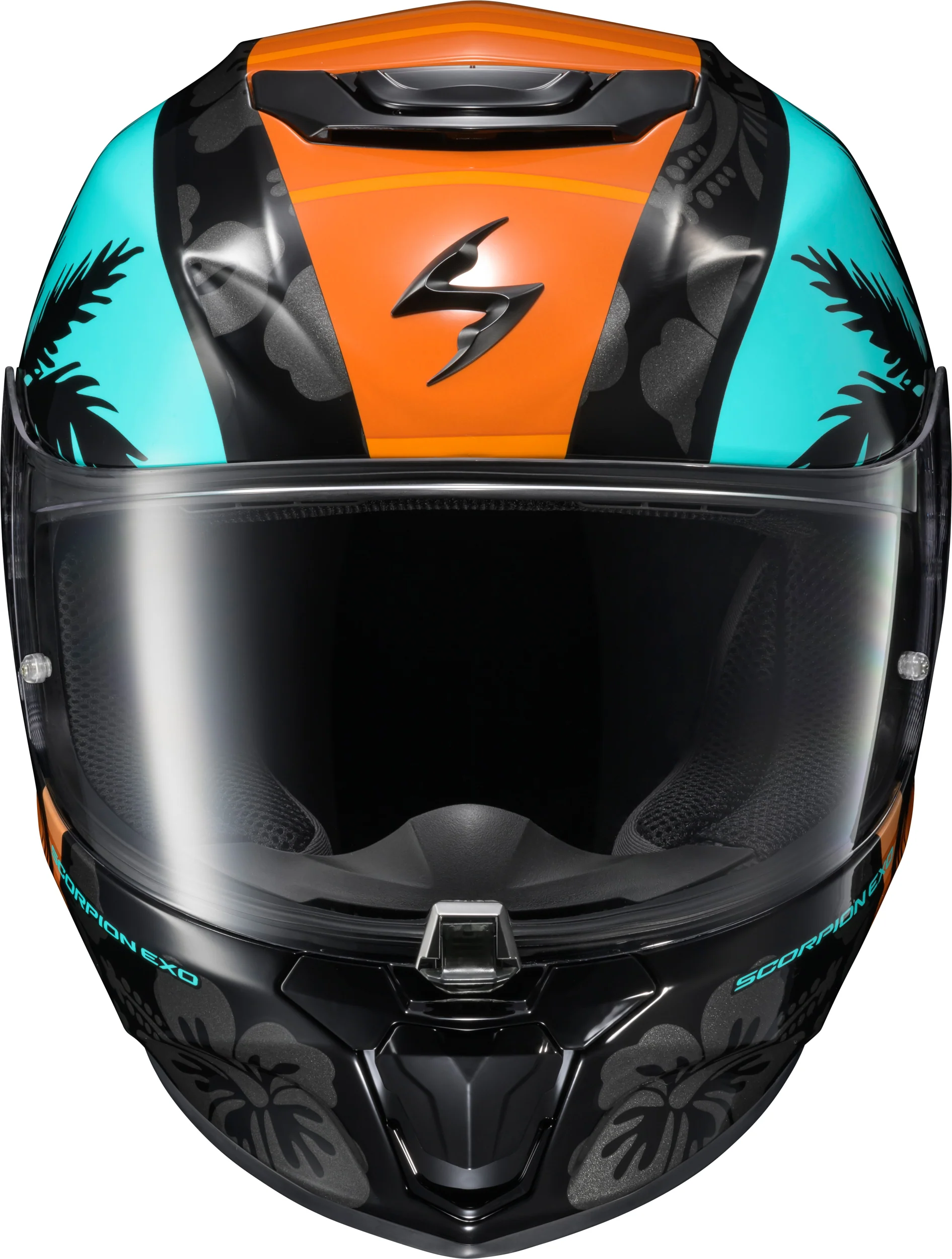 Scorpion - Exo R330 Full Face Helmet Tubbs Light Blue/Orange Xl - Image 3