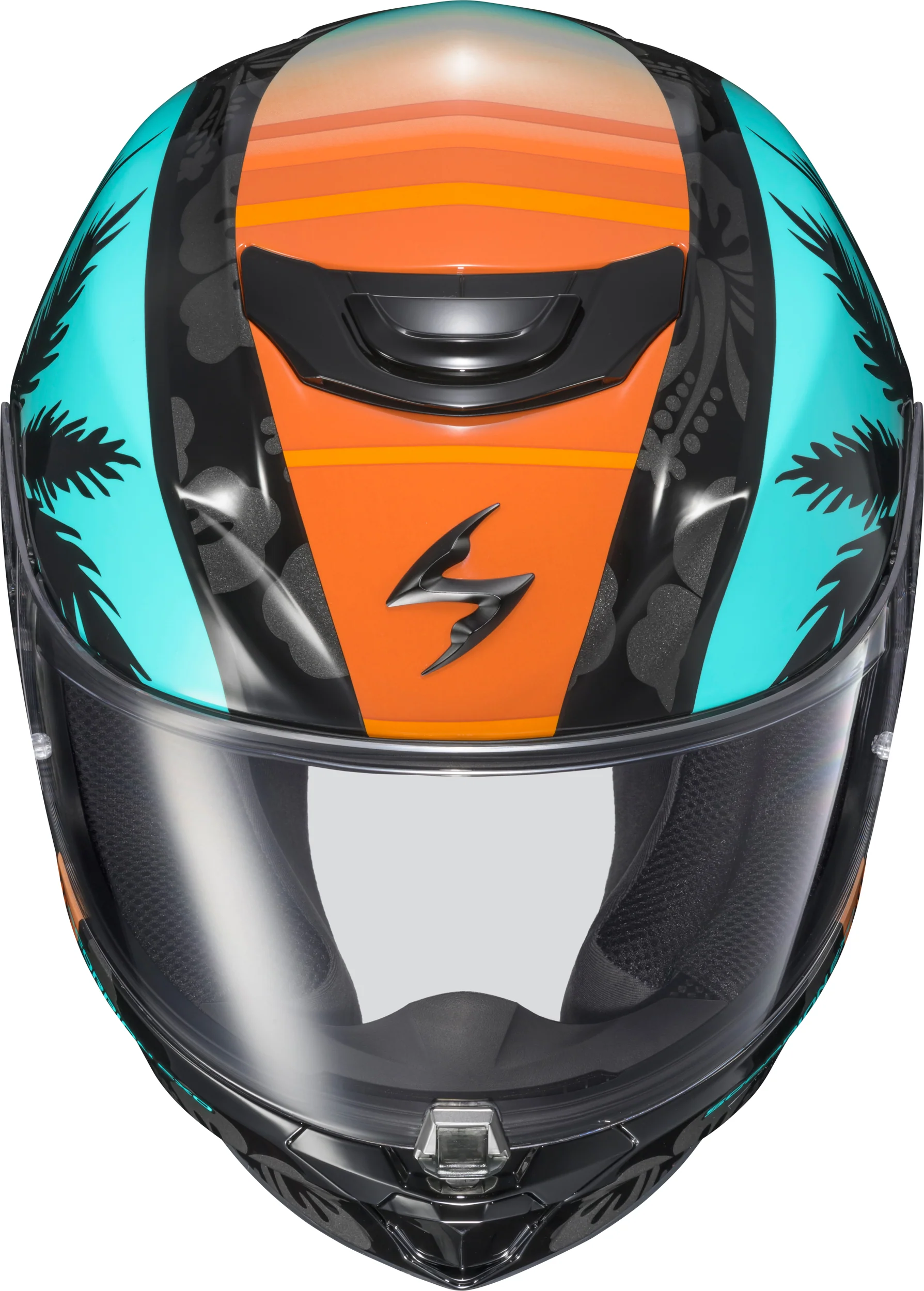 Scorpion - Exo R330 Full Face Helmet Tubbs Light Blue/Orange Xl - Image 4