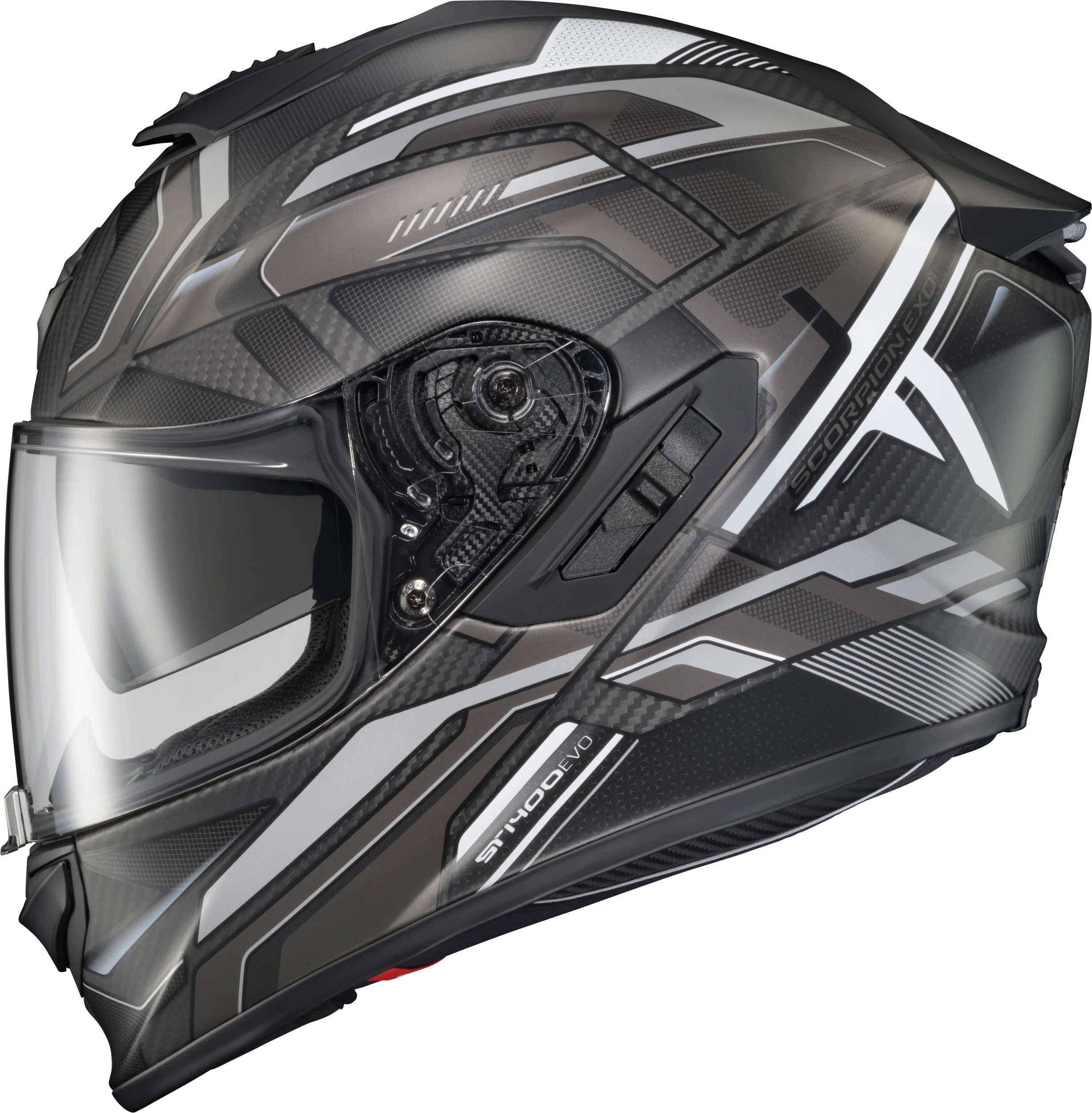 Scorpion - Exo St1400 Evo Carbon Helmet Hex Matte Grey 2x