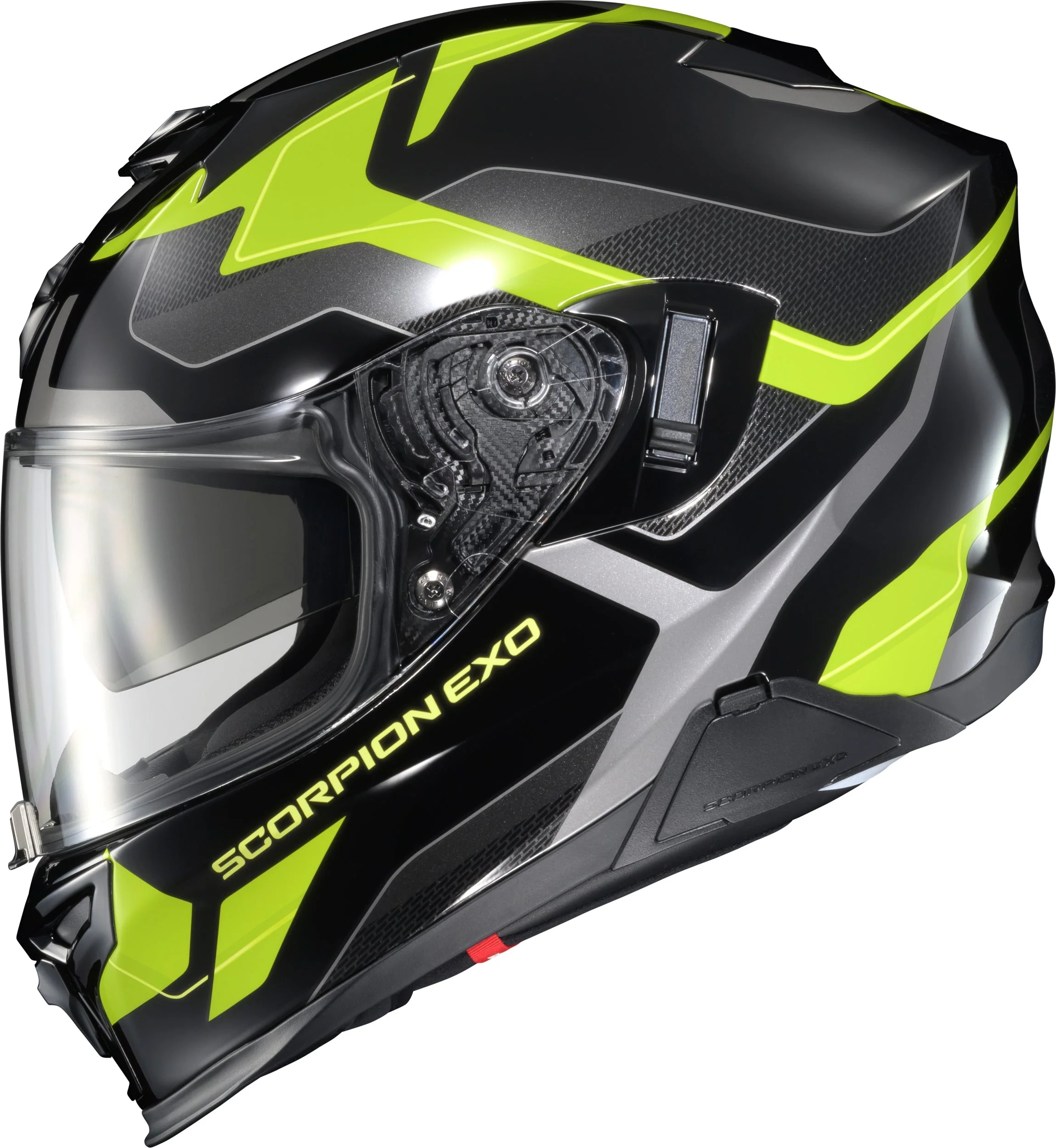 Scorpion - Exo T520 Full Face Helmet Zuse Black/Hi Viz Sm
