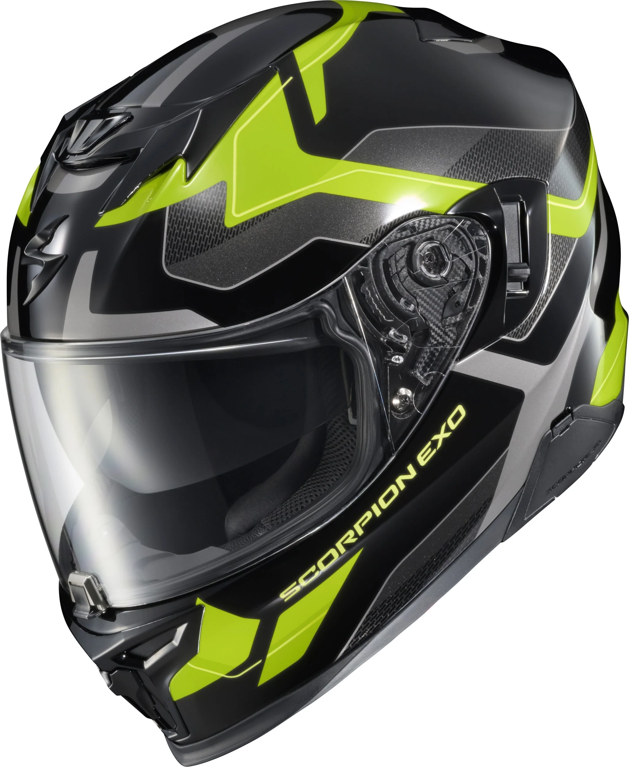 Scorpion - Exo T520 Full Face Helmet Zuse Black/Hi Viz Xl - Image 2