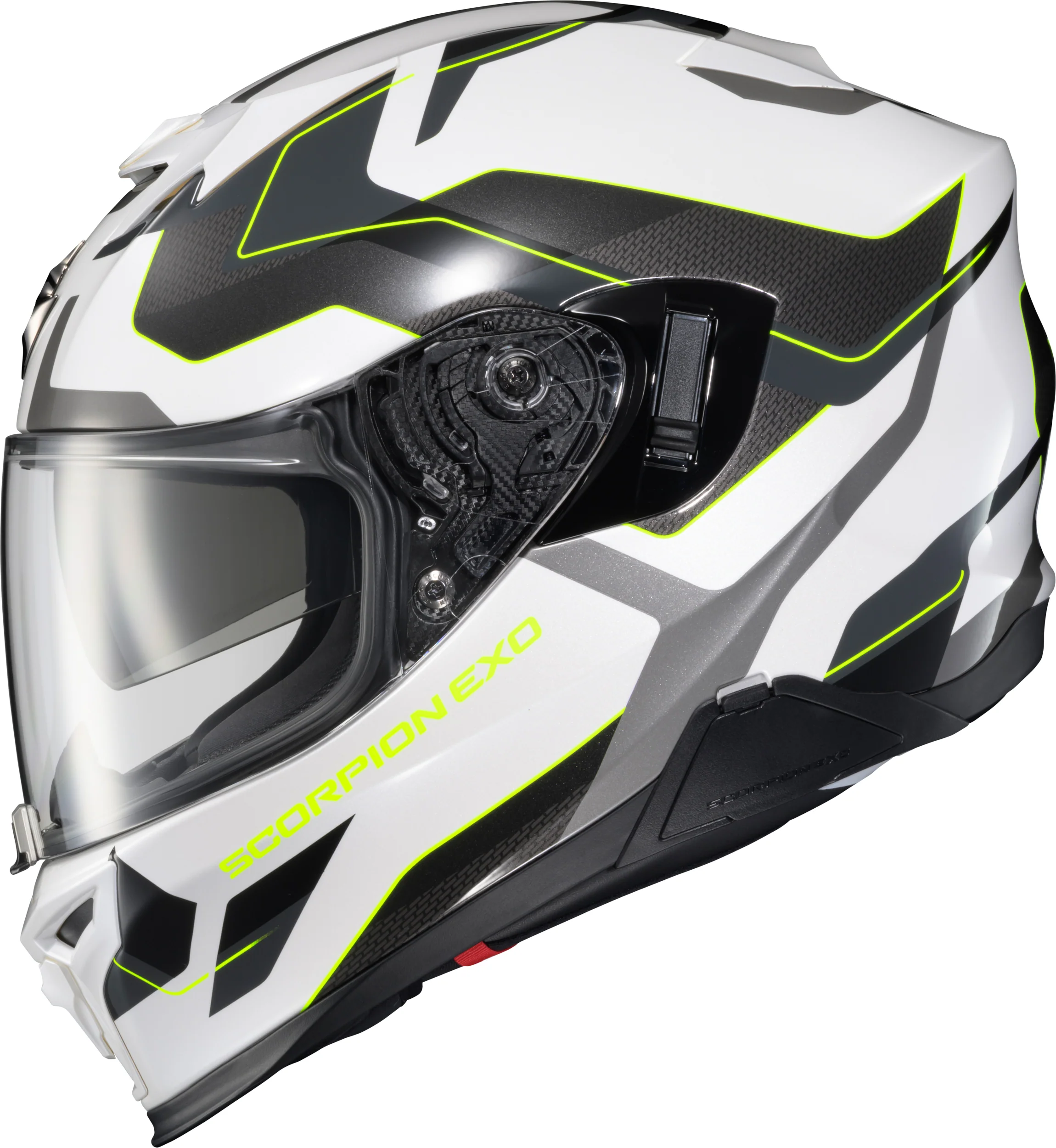Scorpion - Exo T520 Full Face Helmet Zuse White/Hi Viz Sm