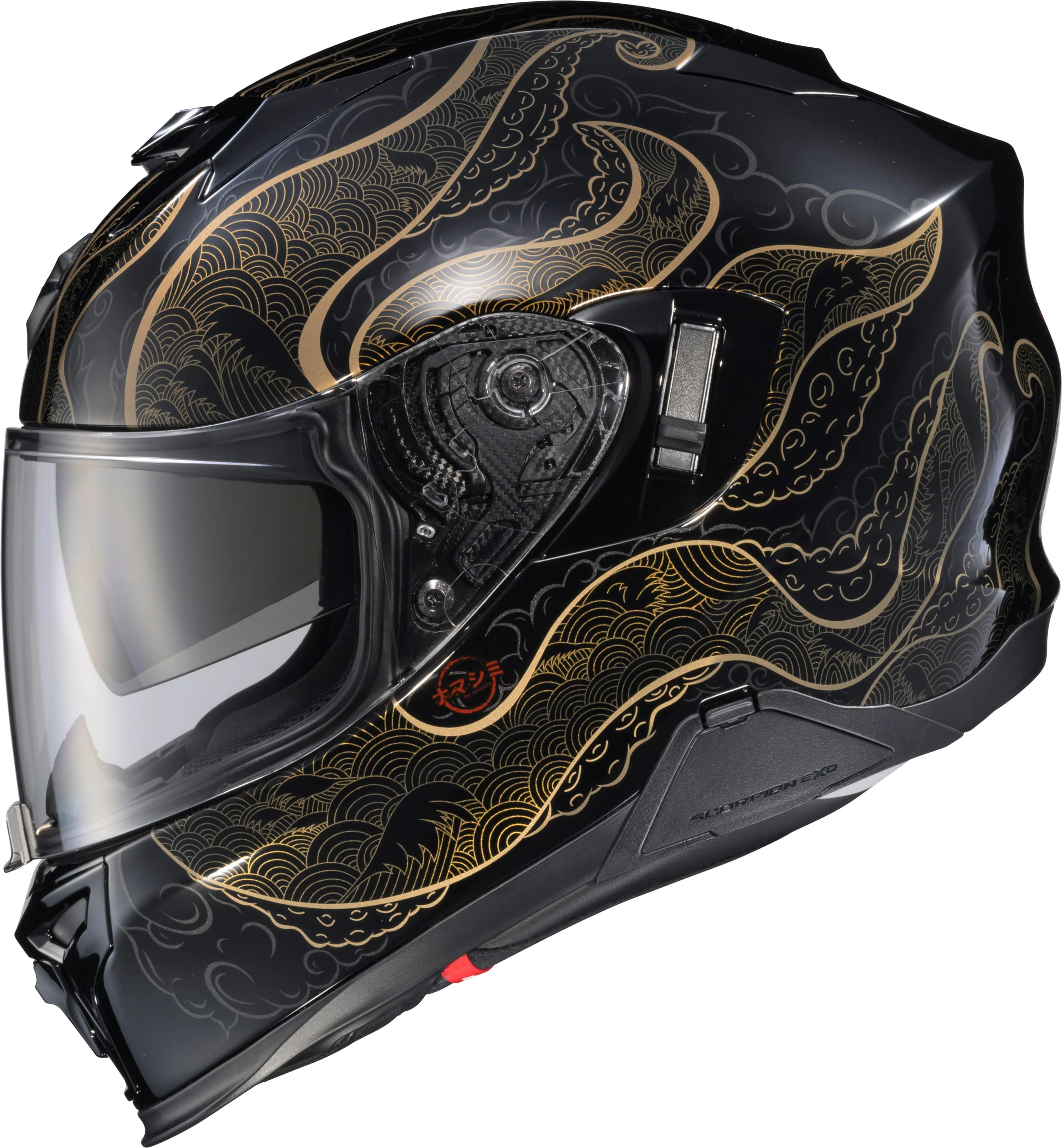 Exo T520 Helmet Nama Shimi Black/Gold Sm - Image 2