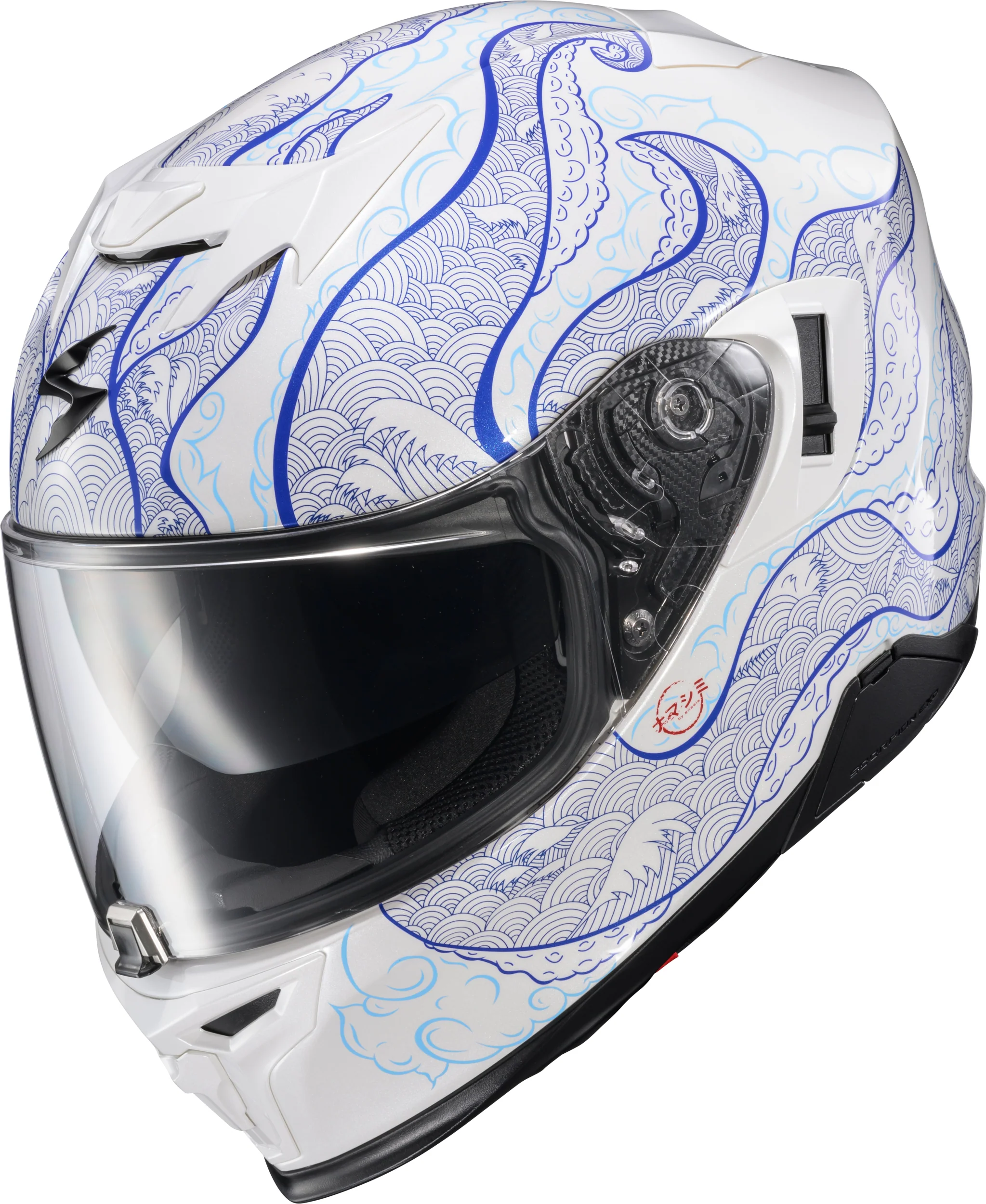 Exo T520 Helmet Nama Shimi White/Blue Md