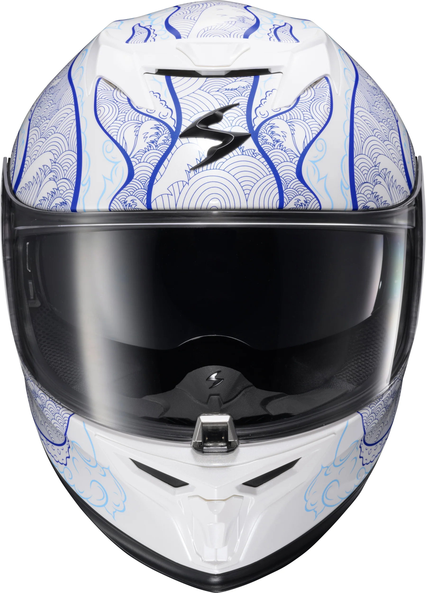 Exo T520 Helmet Nama Shimi White/Blue Md - Image 2
