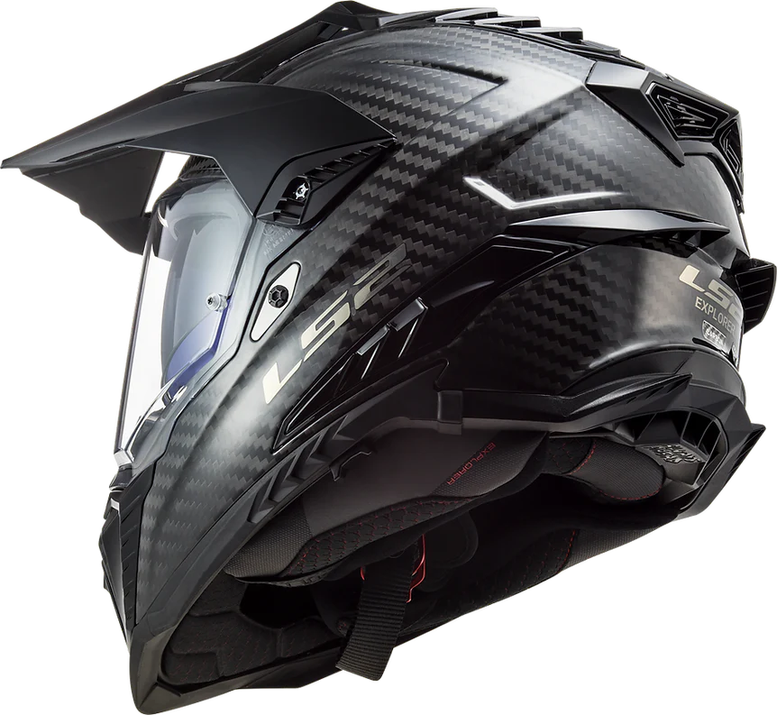 LS2 - Explorer C Solid Adventure Motorcycle Helmet - Image 12