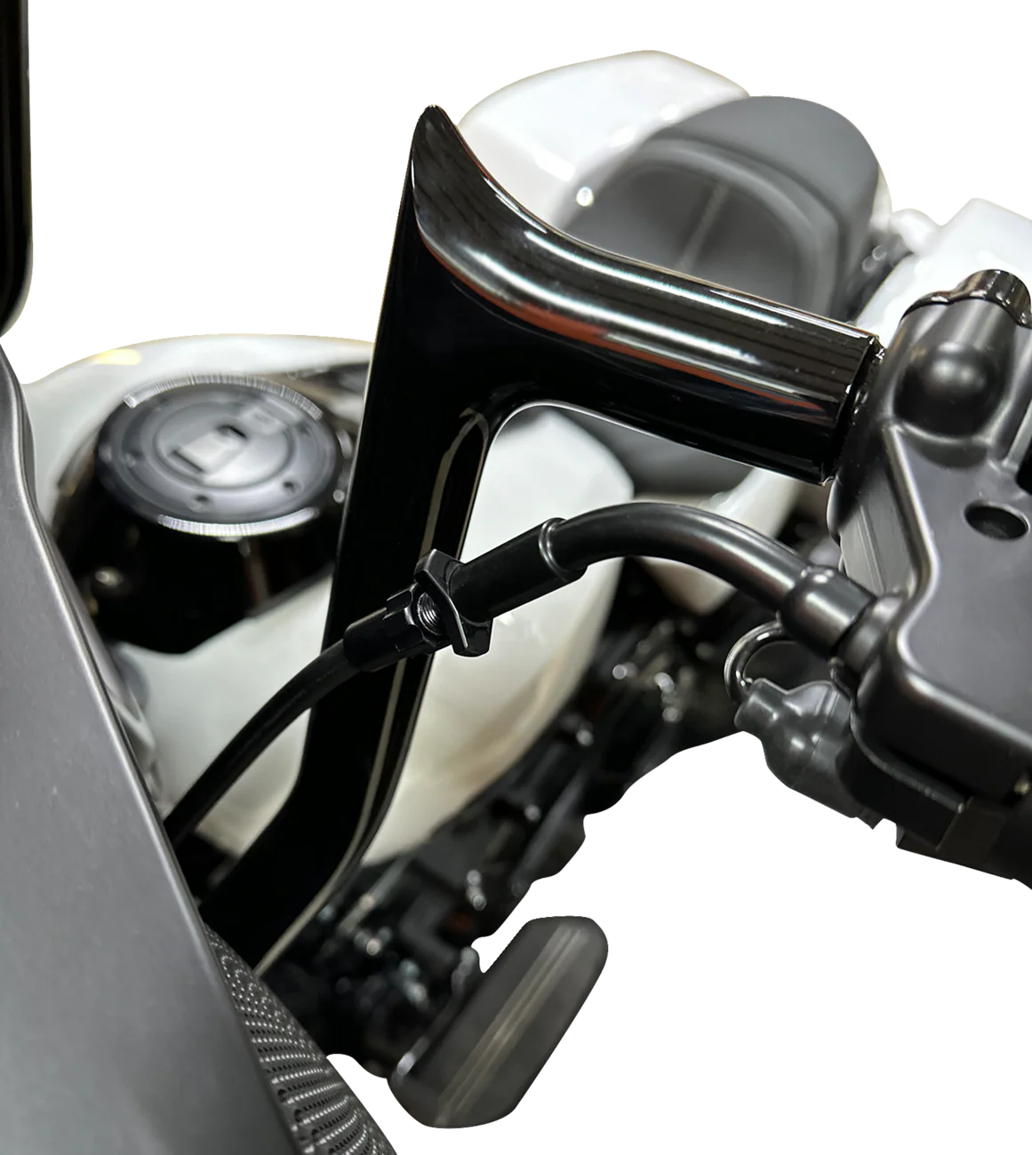 FAT BAGGERS INC. EZ Install Upper Clutch Cable - FLHX/FLTR SE - +10" - Black 108010-B - Image 5
