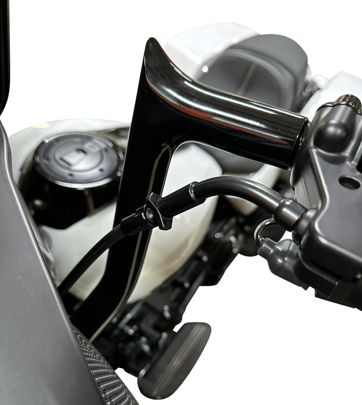 FAT BAGGERS INC. EZ Install Upper Clutch Cable - FLTR/FLHX '21-'23 - +6" - Black 118006-B - Image 5