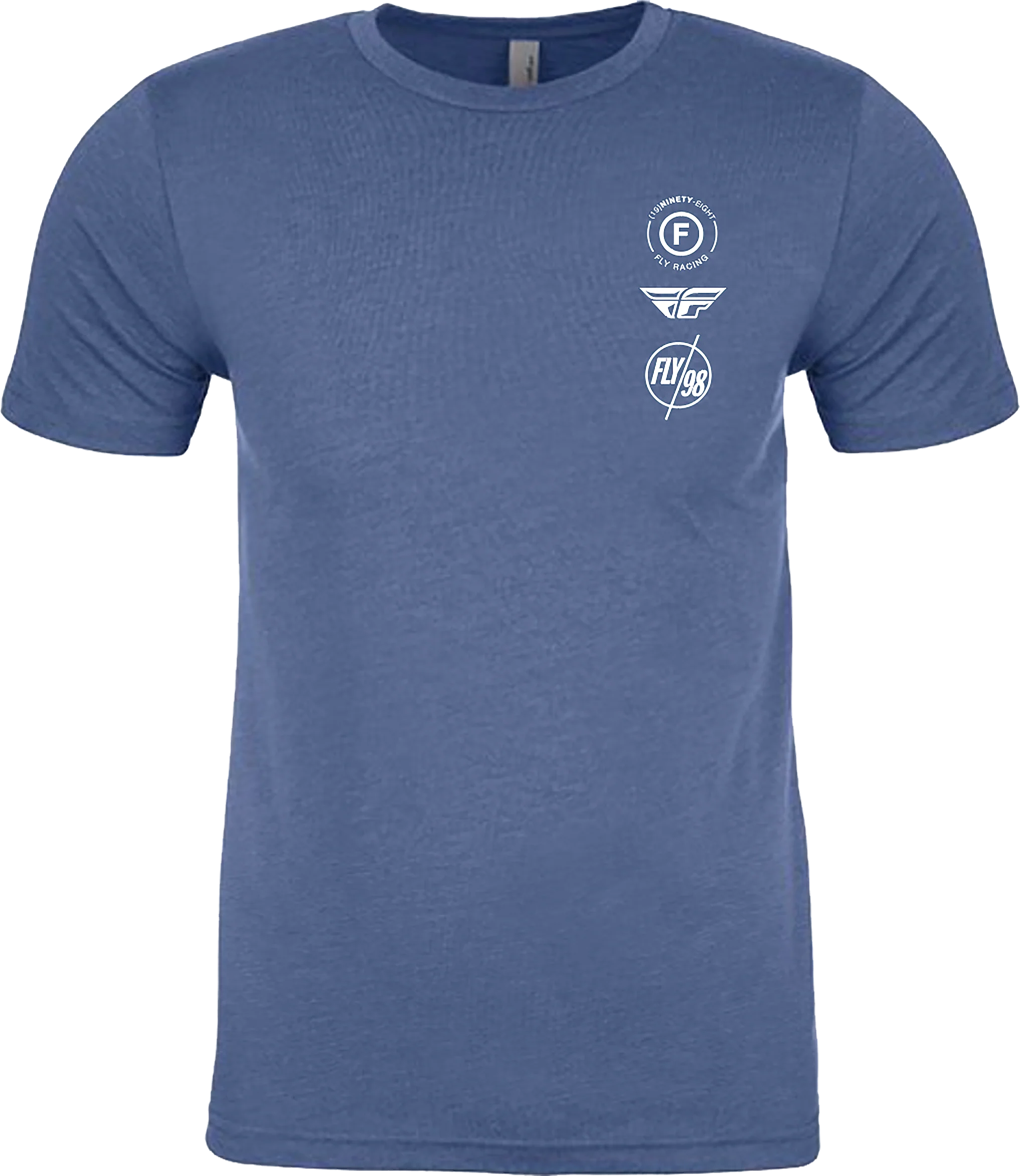 Fly Atom Tee Cool Blue Heather Lg