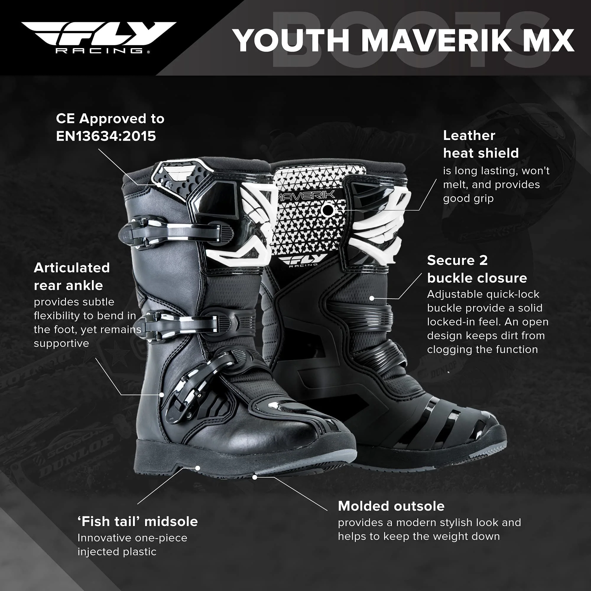 Fly Racing - Youth Maverik Boots - Image 7