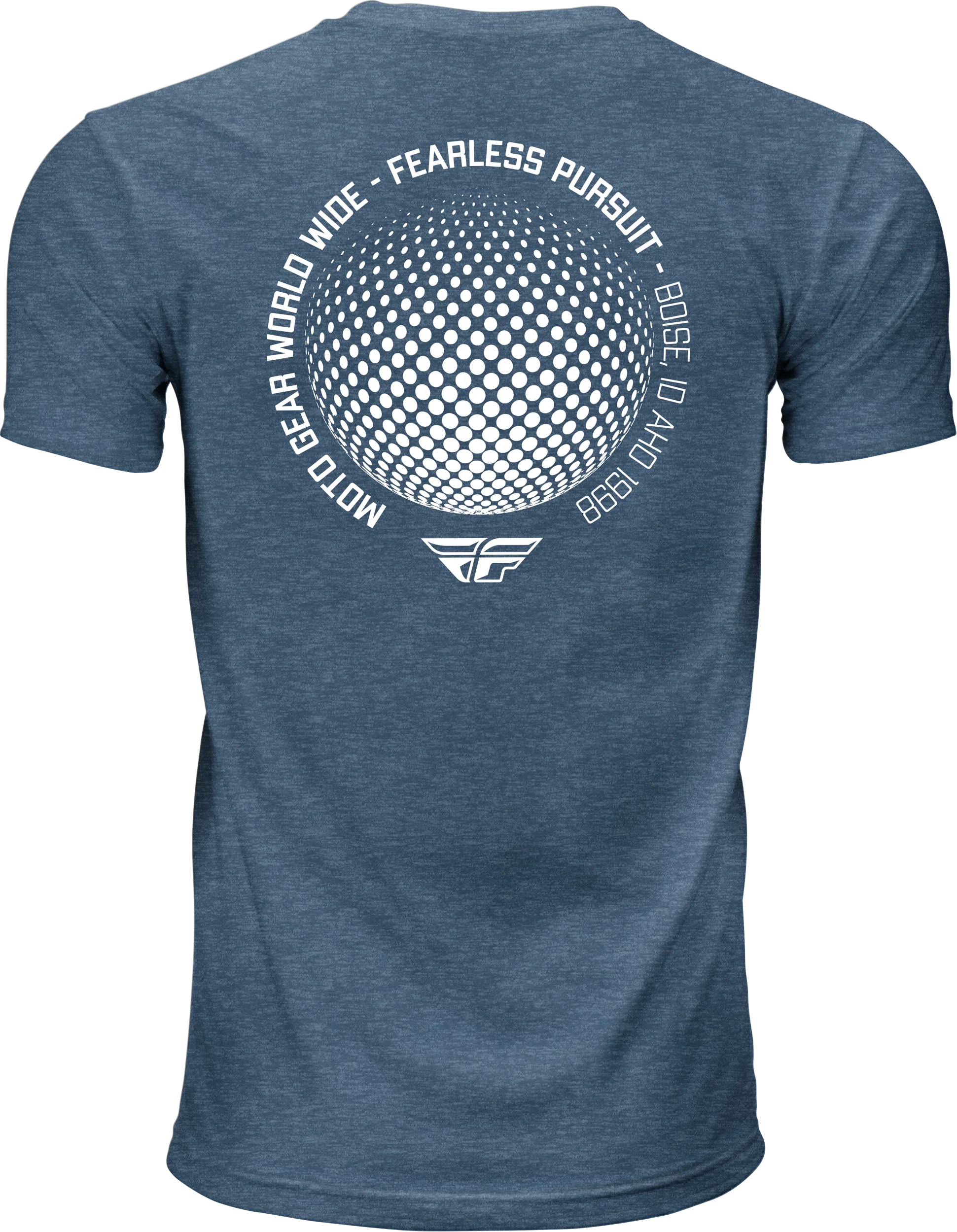 Fly Worldwide Tee Blue Sm - Image 2