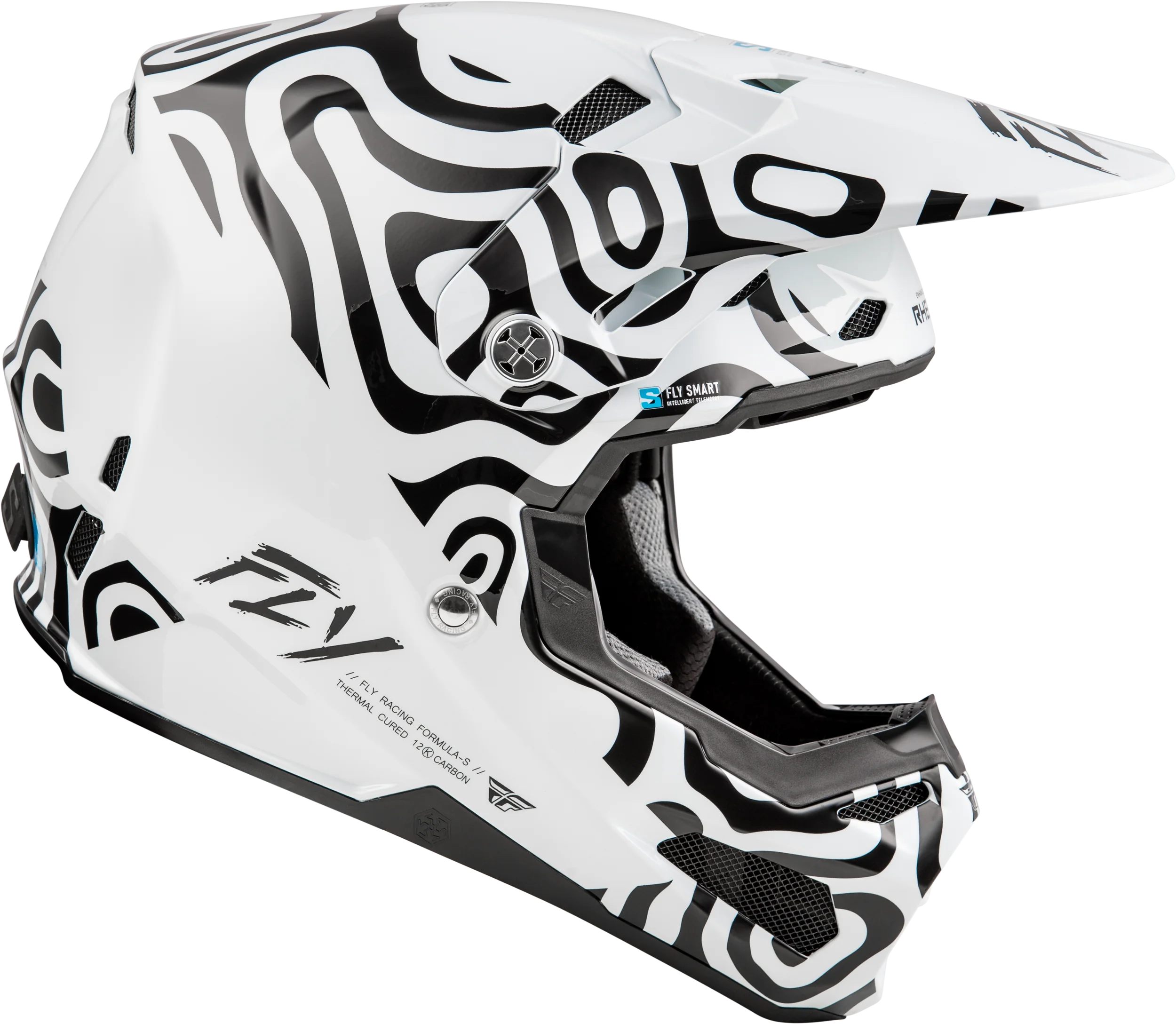 Formula S Carbon Abyss Helmet White/Black Md - Image 4